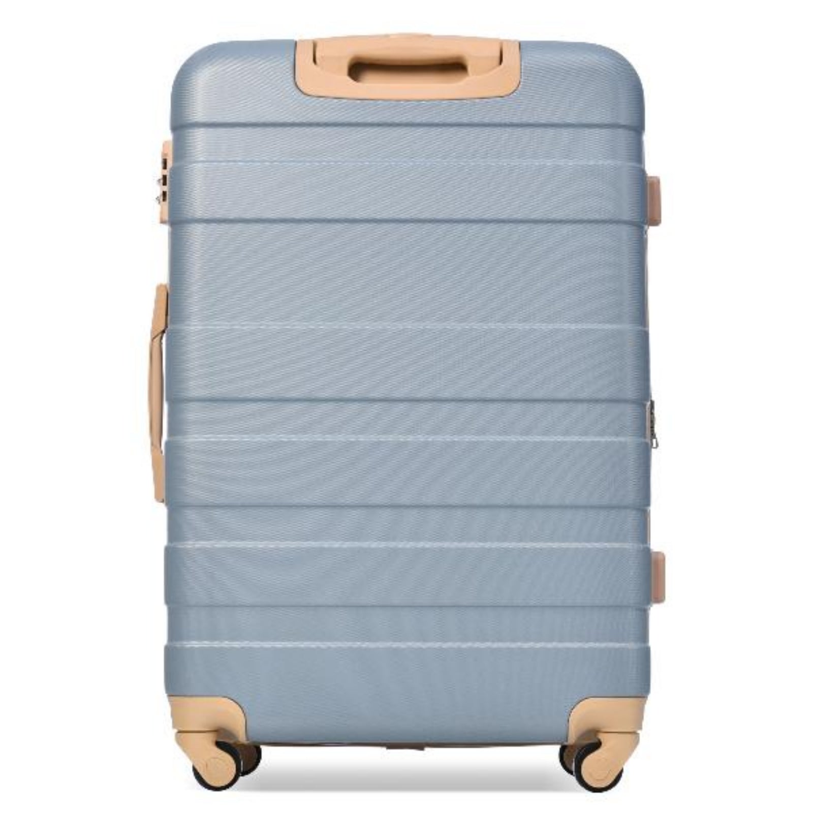  Light Blue Expandable ABS Hardshell Three Piece Luggage Set