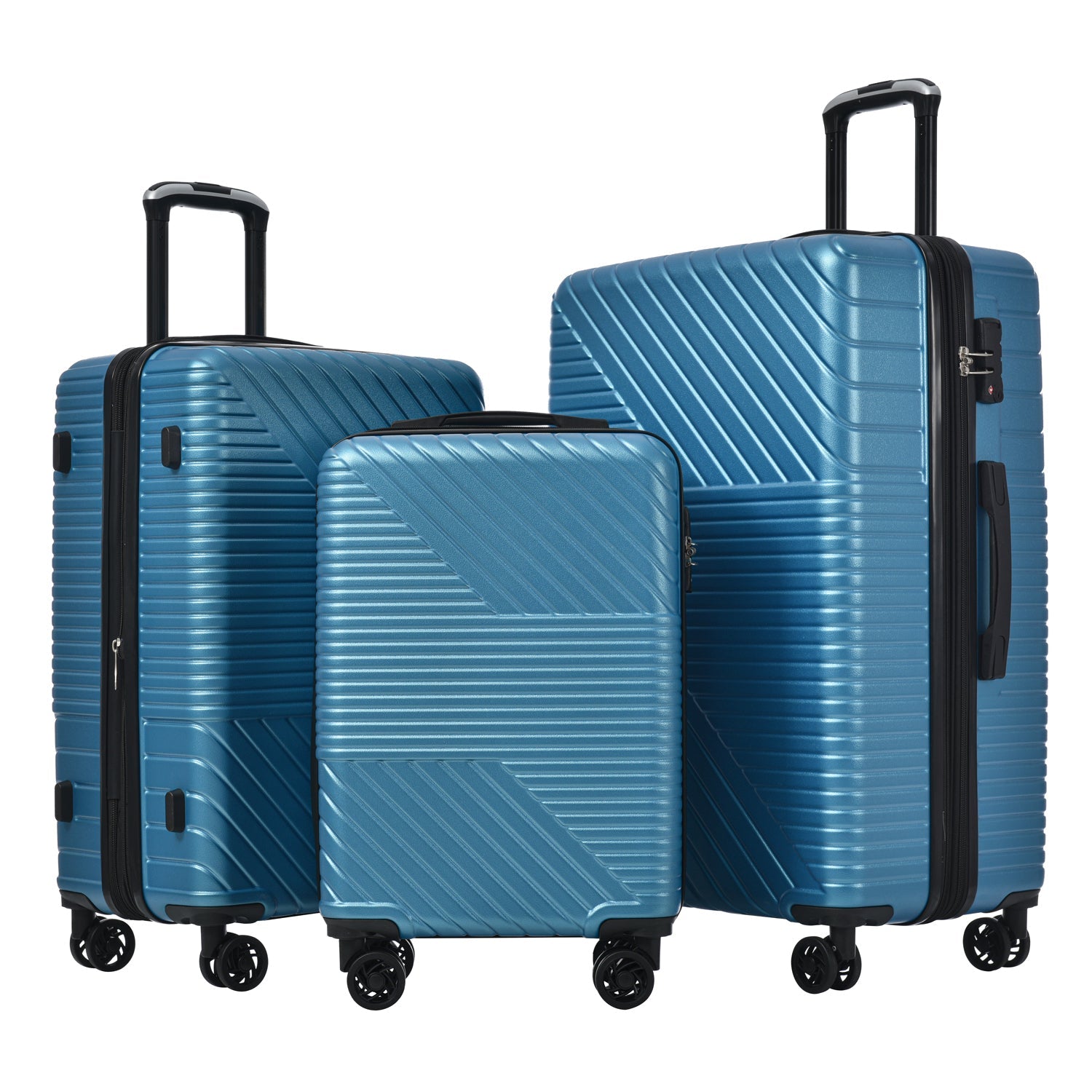 Three Piece Double Spinner with TSA Lock 