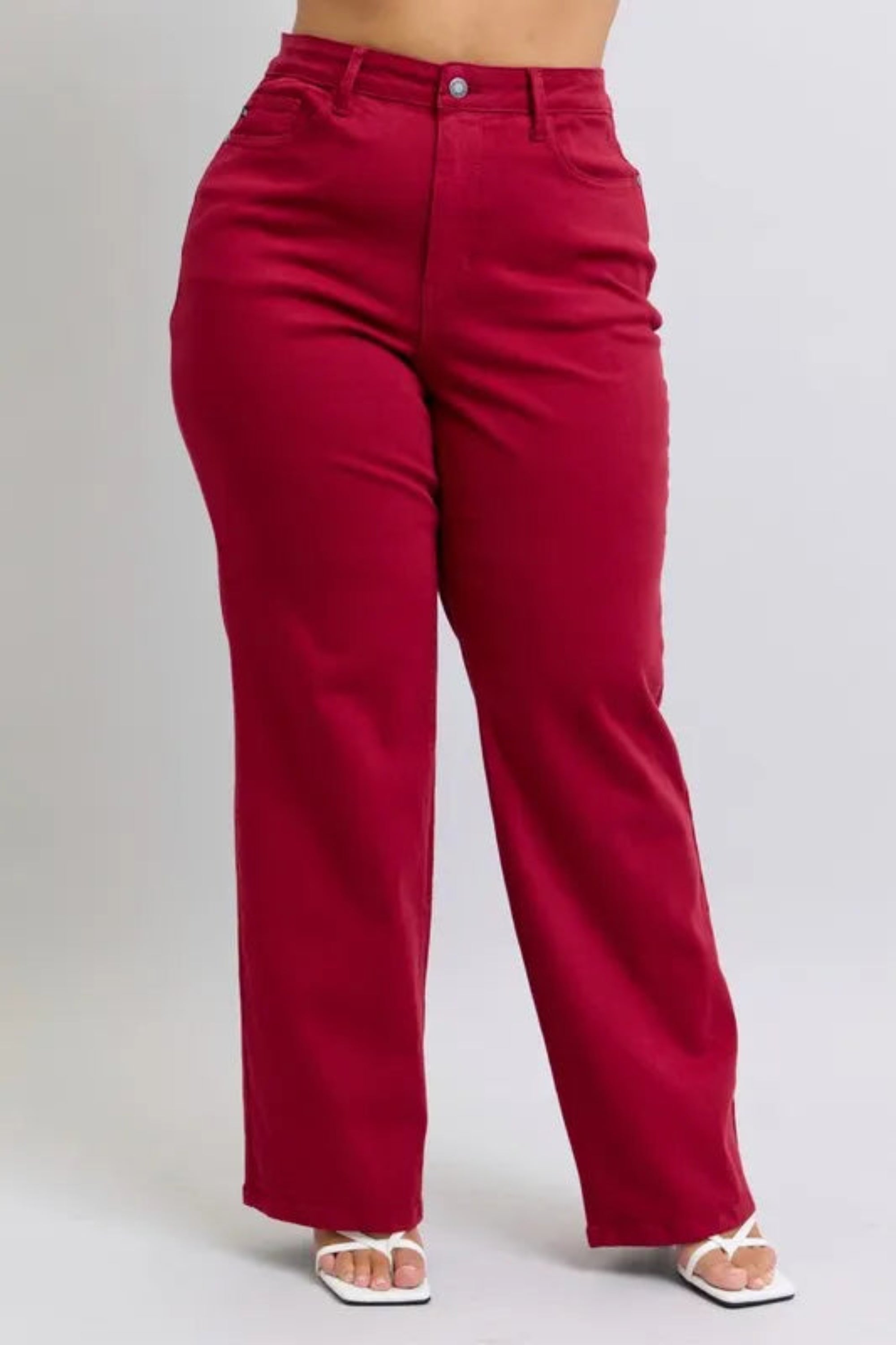 Judy Blue Full Size High Waist Heart Shaped Back Pockets 