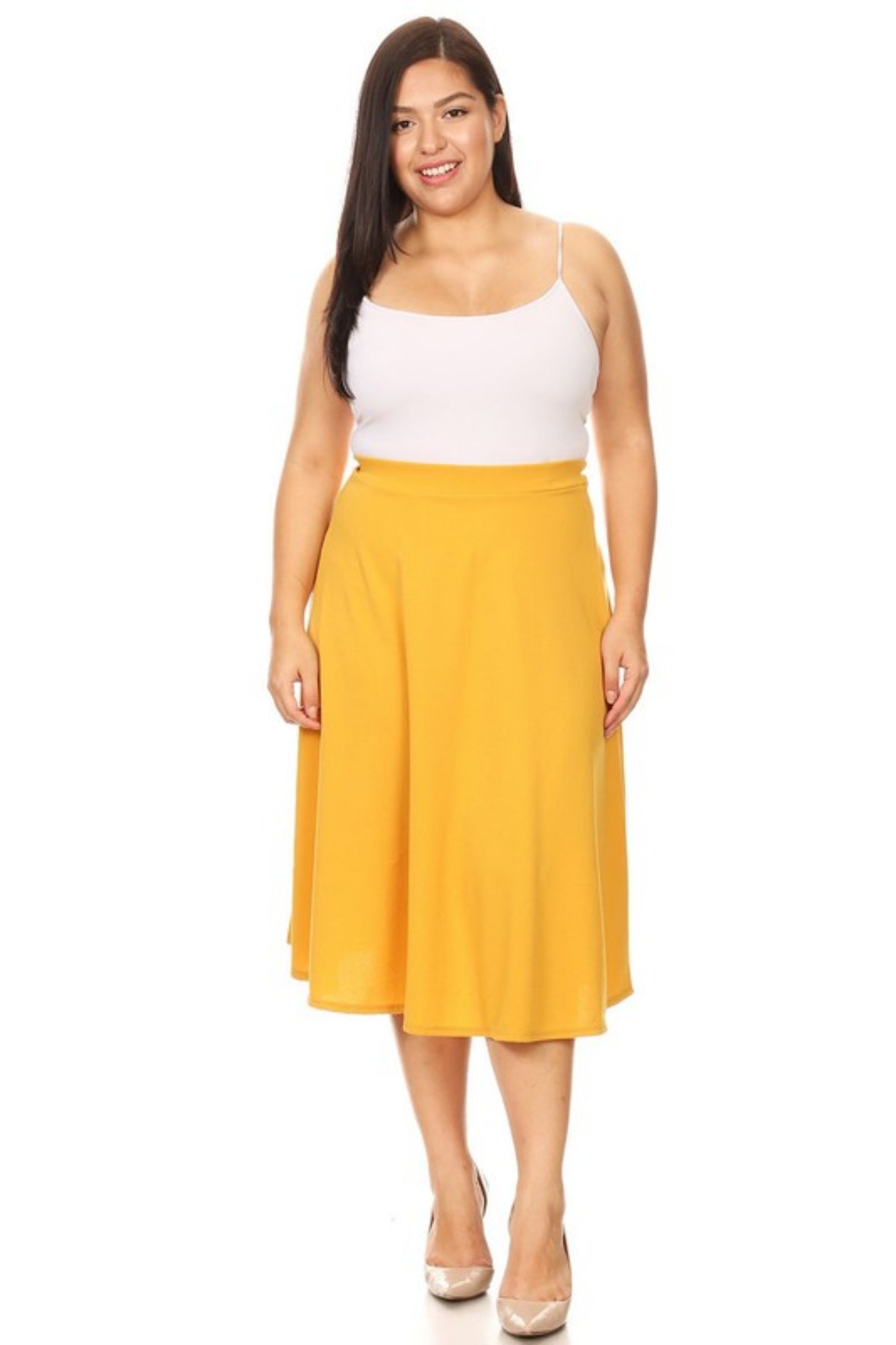 yellow skirt