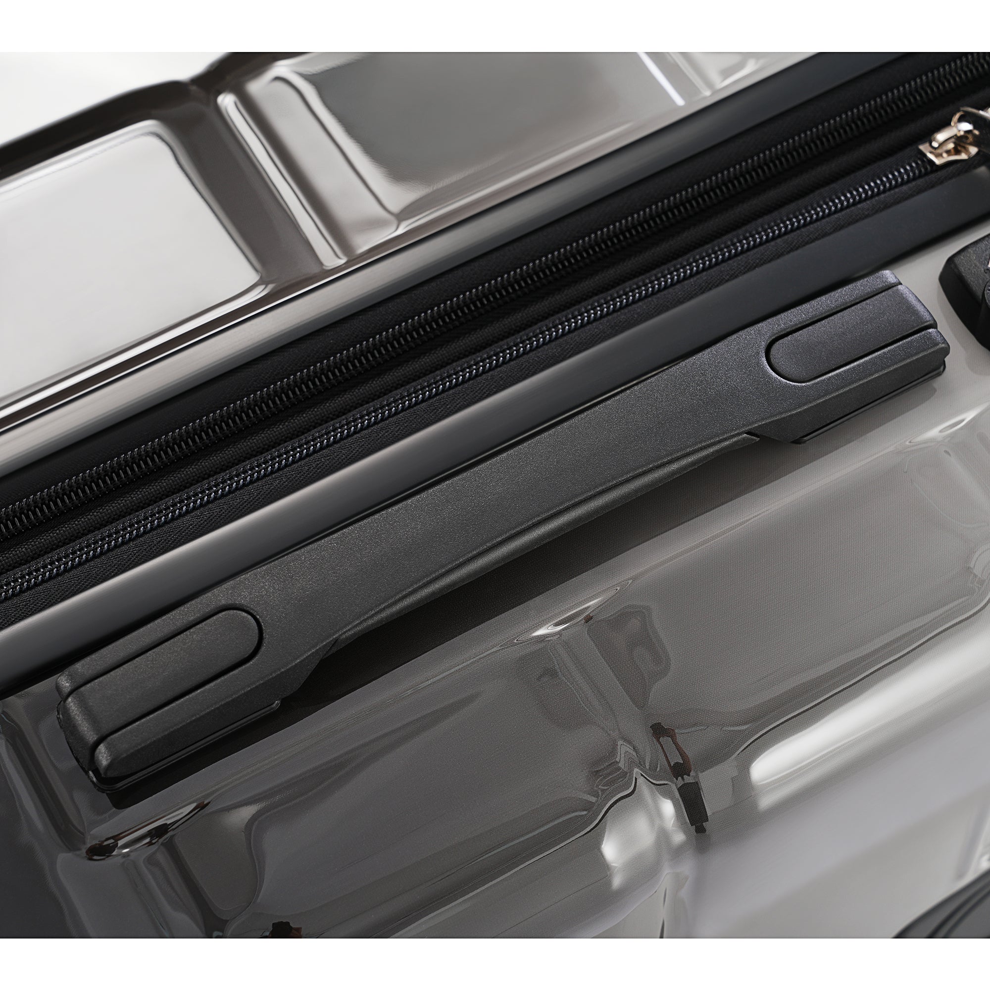 Black Airline Certified Carry-on Luggage with Cup Holder with Hard Shell Luggage with Spinner