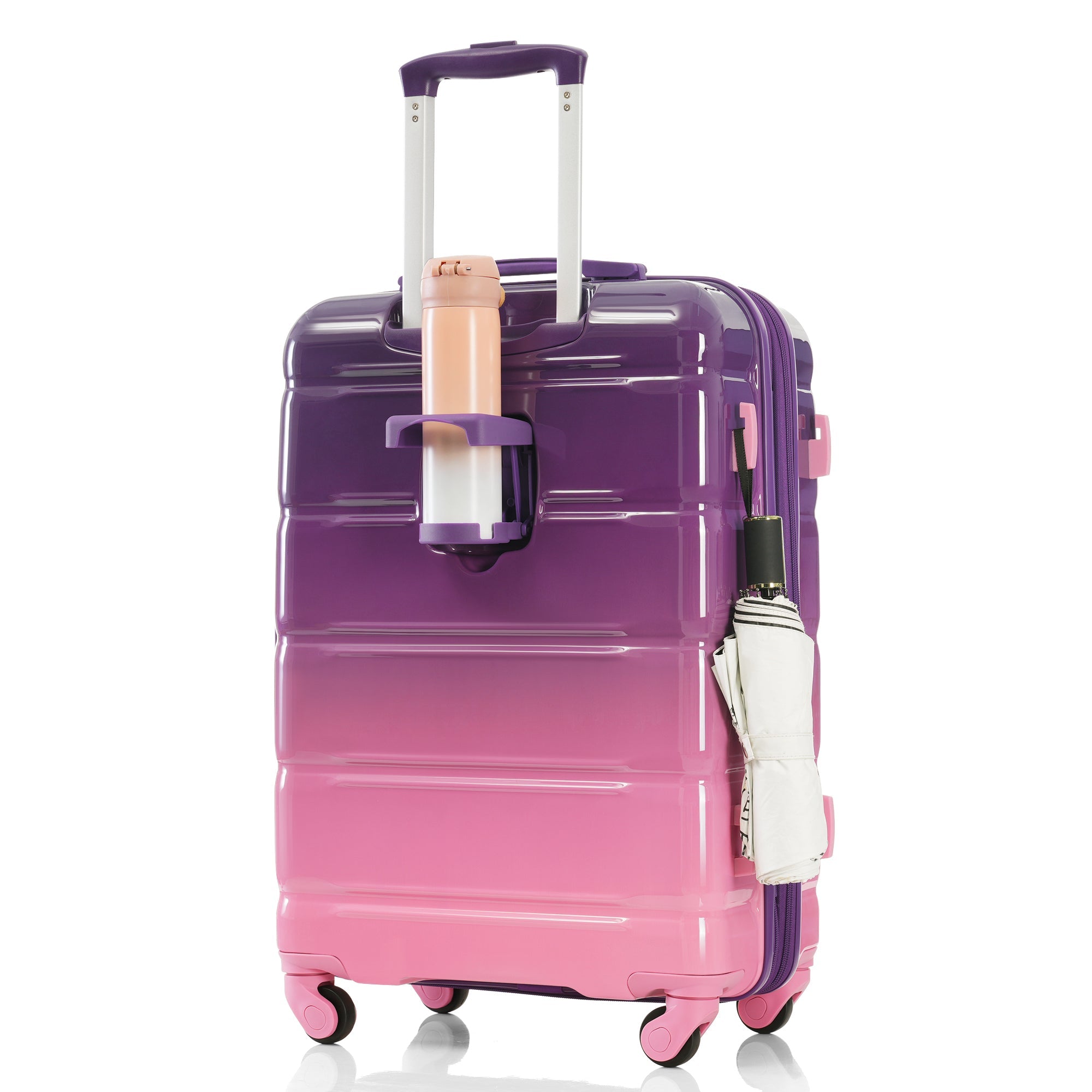 Luggage Set of Three with USB Port with Airline Certified Carry-on