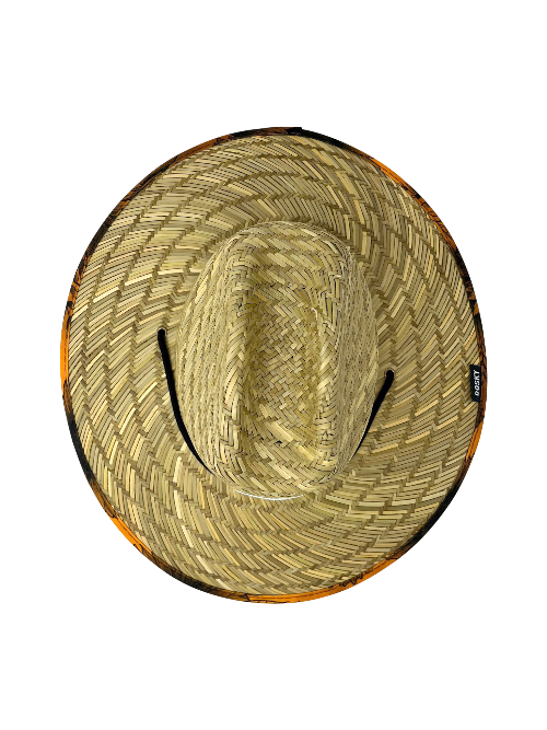 Straw hat on a white background