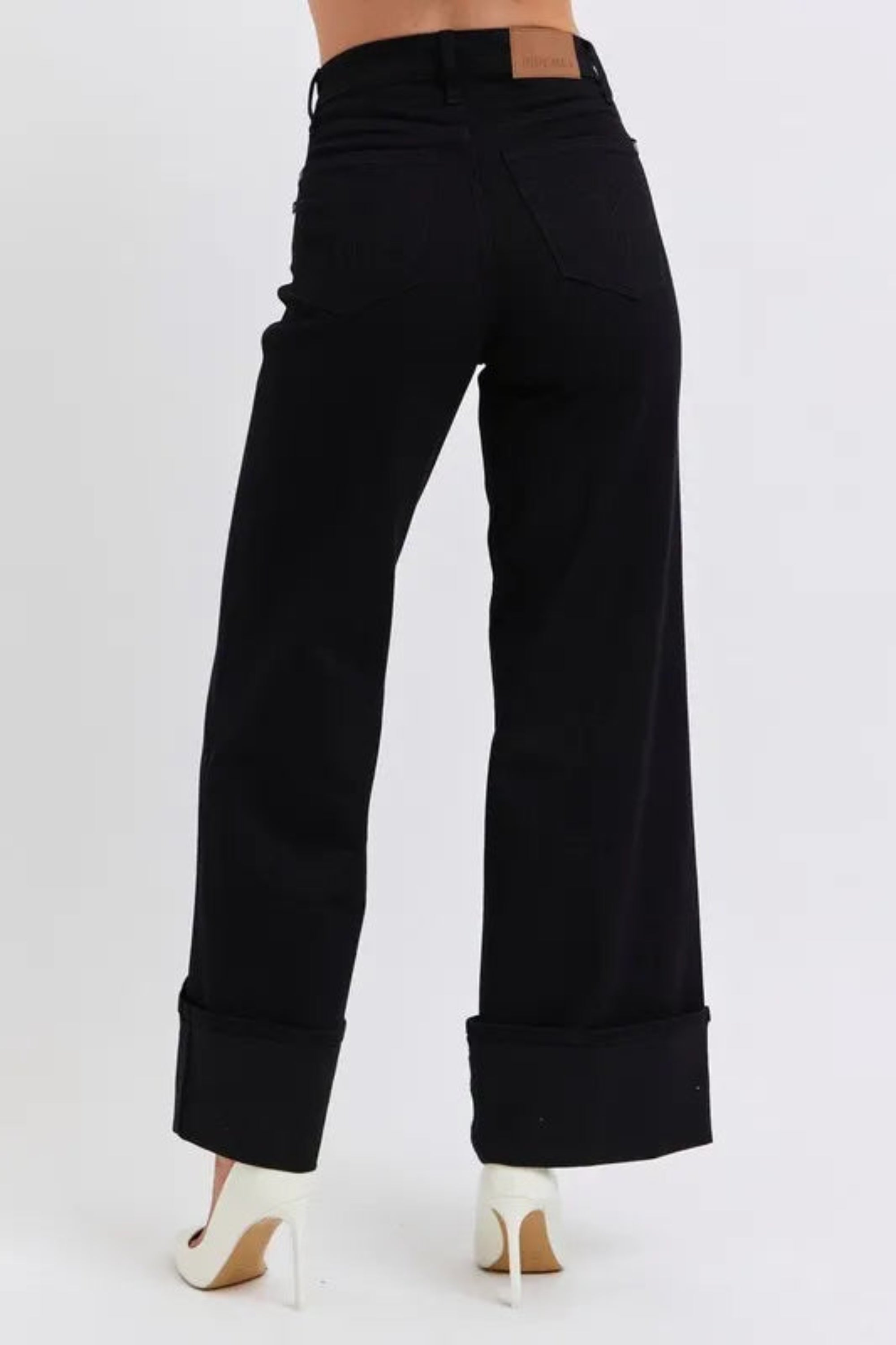 Judy Blue Full Size High Waist Reto Wide Leg Pants