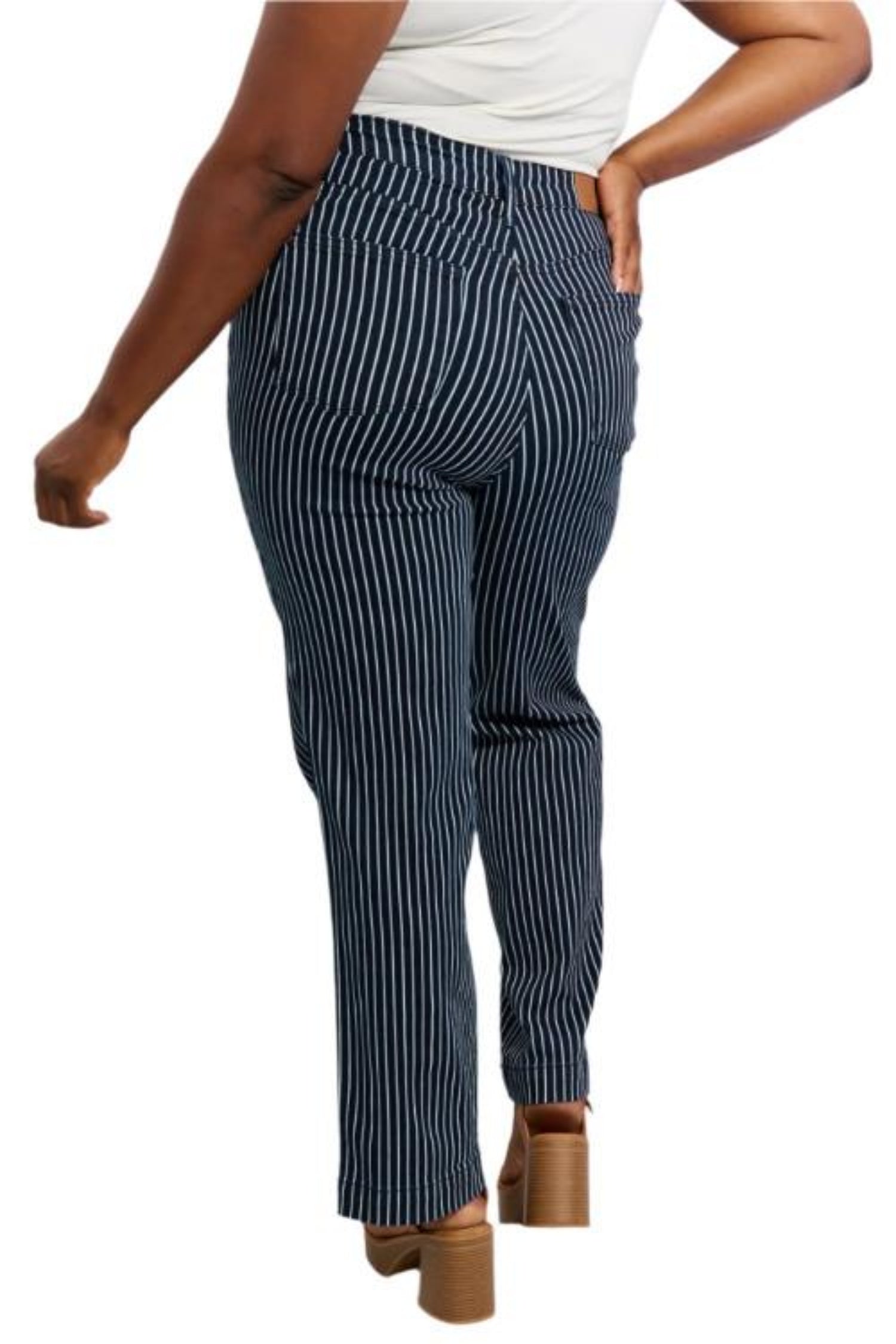 Judy Blue Cassidy Full Size High Waisted Tummy Control Striped