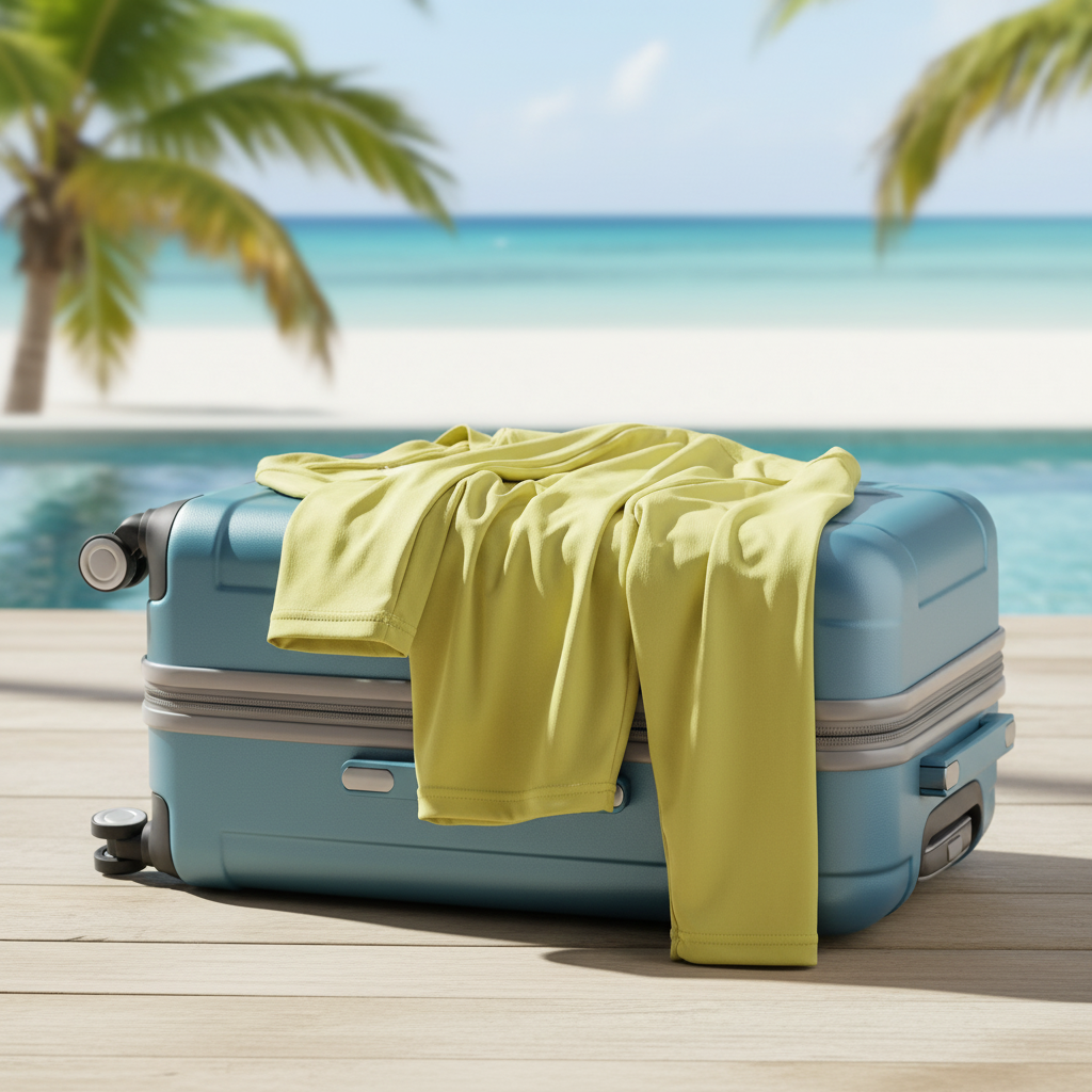 Light green long-sleeve shirt on a white background