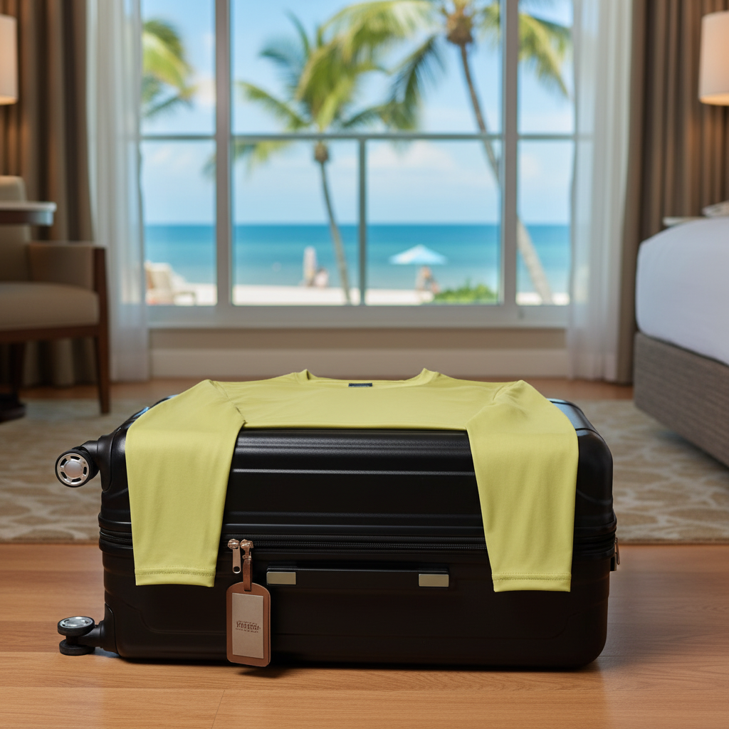 Light green long-sleeve shirt on a white background