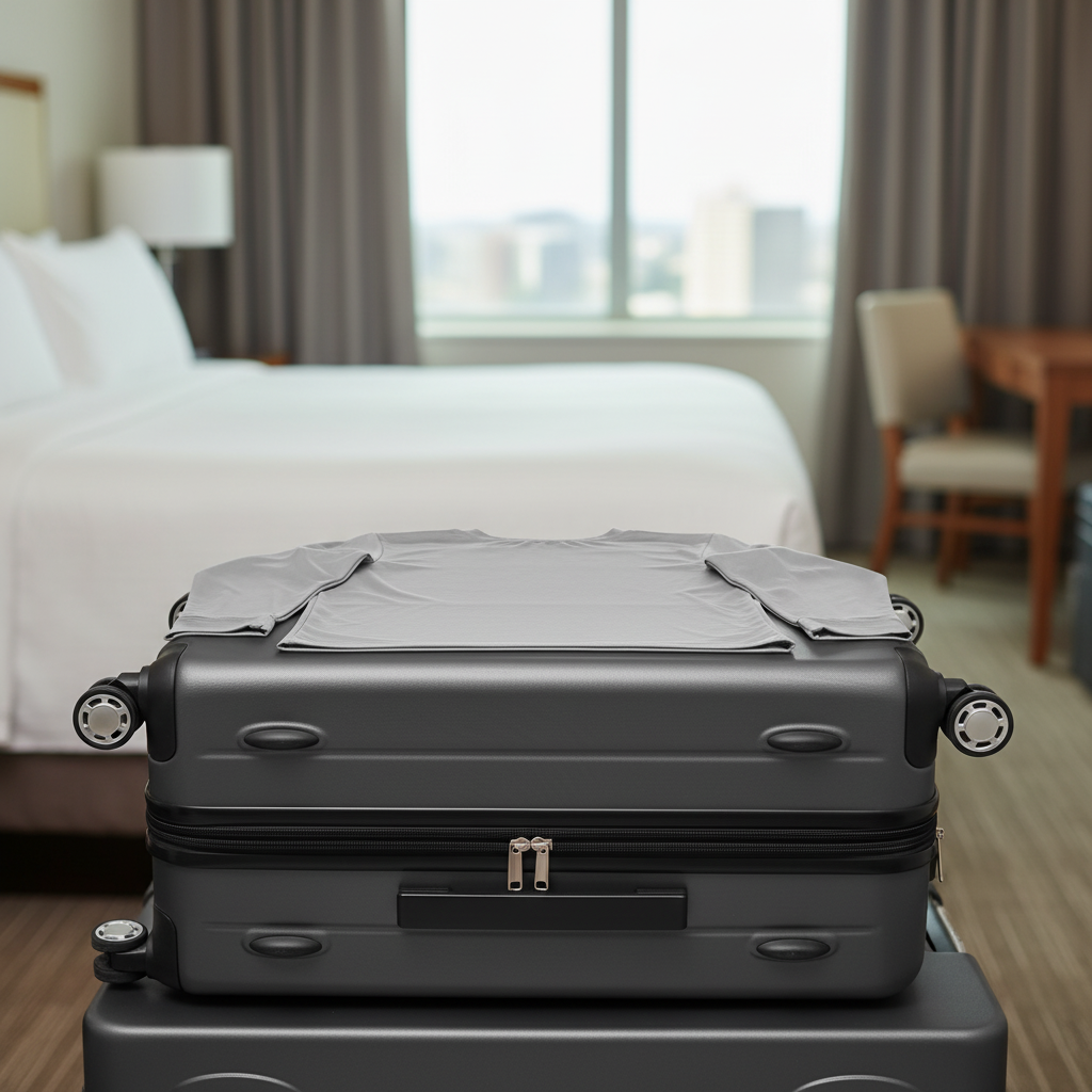 Gray long-sleeve shirt on a white background