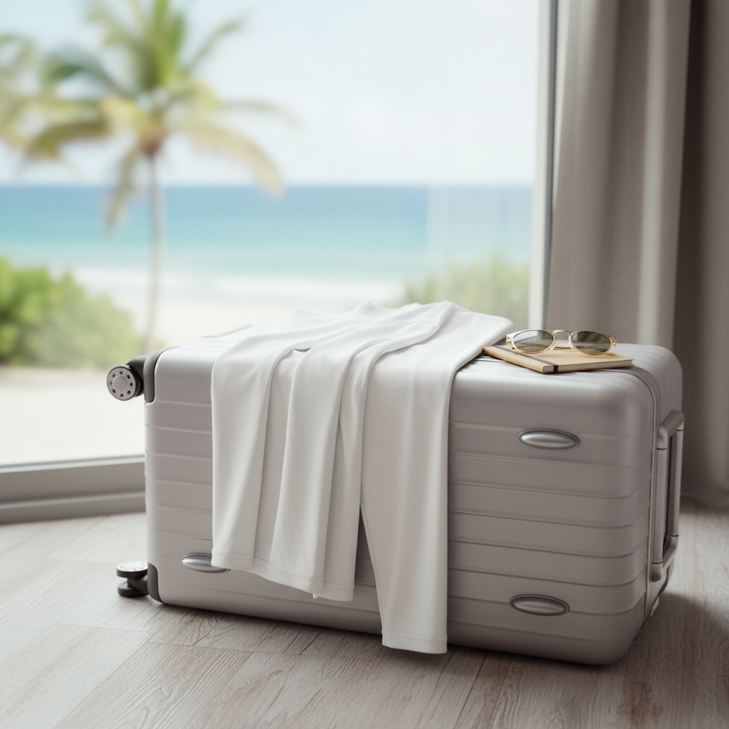 White long-sleeve shirt on a white background
