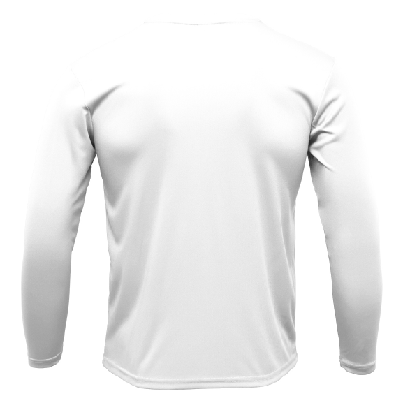 White long-sleeve shirt on a white background