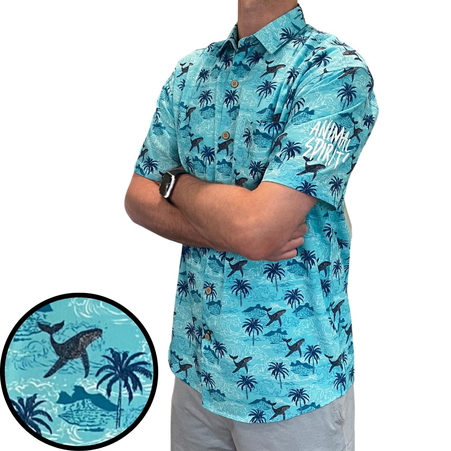 Super Stretch - Animal Spirits Hawaiian Shirt