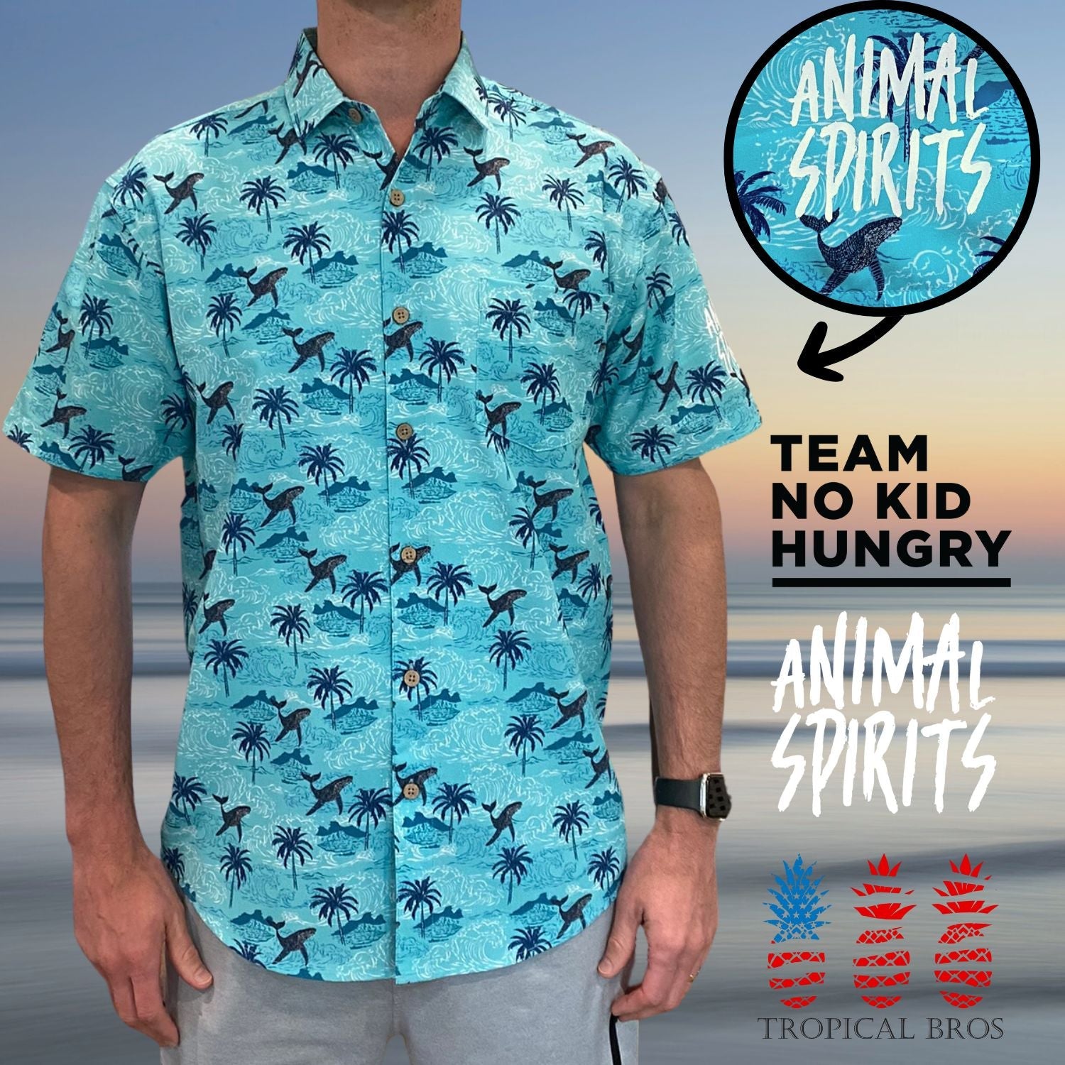 Super Stretch - Animal Spirits Hawaiian Shirt