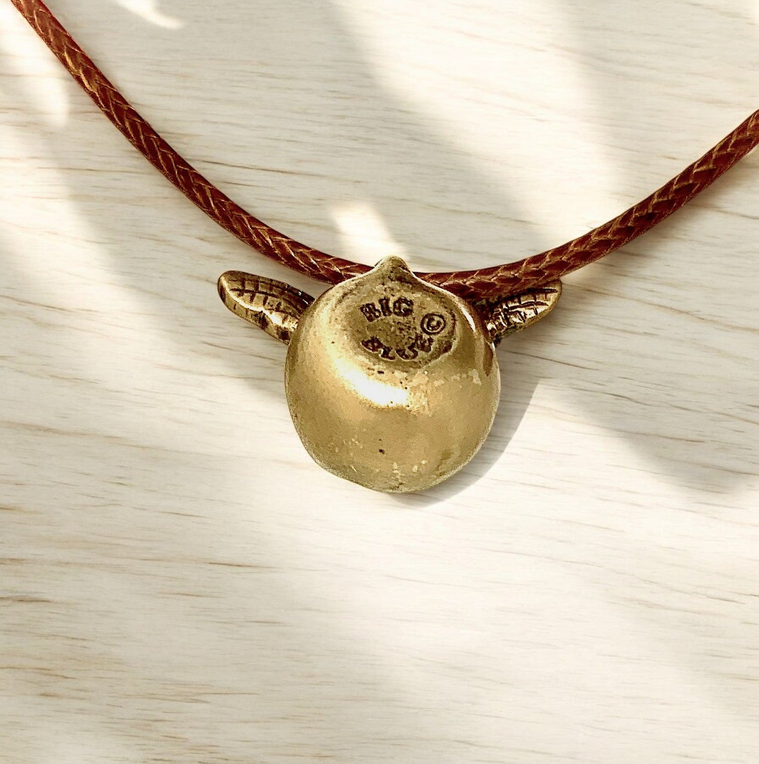 Baby Sea Turtle Necklace Antique Bronze