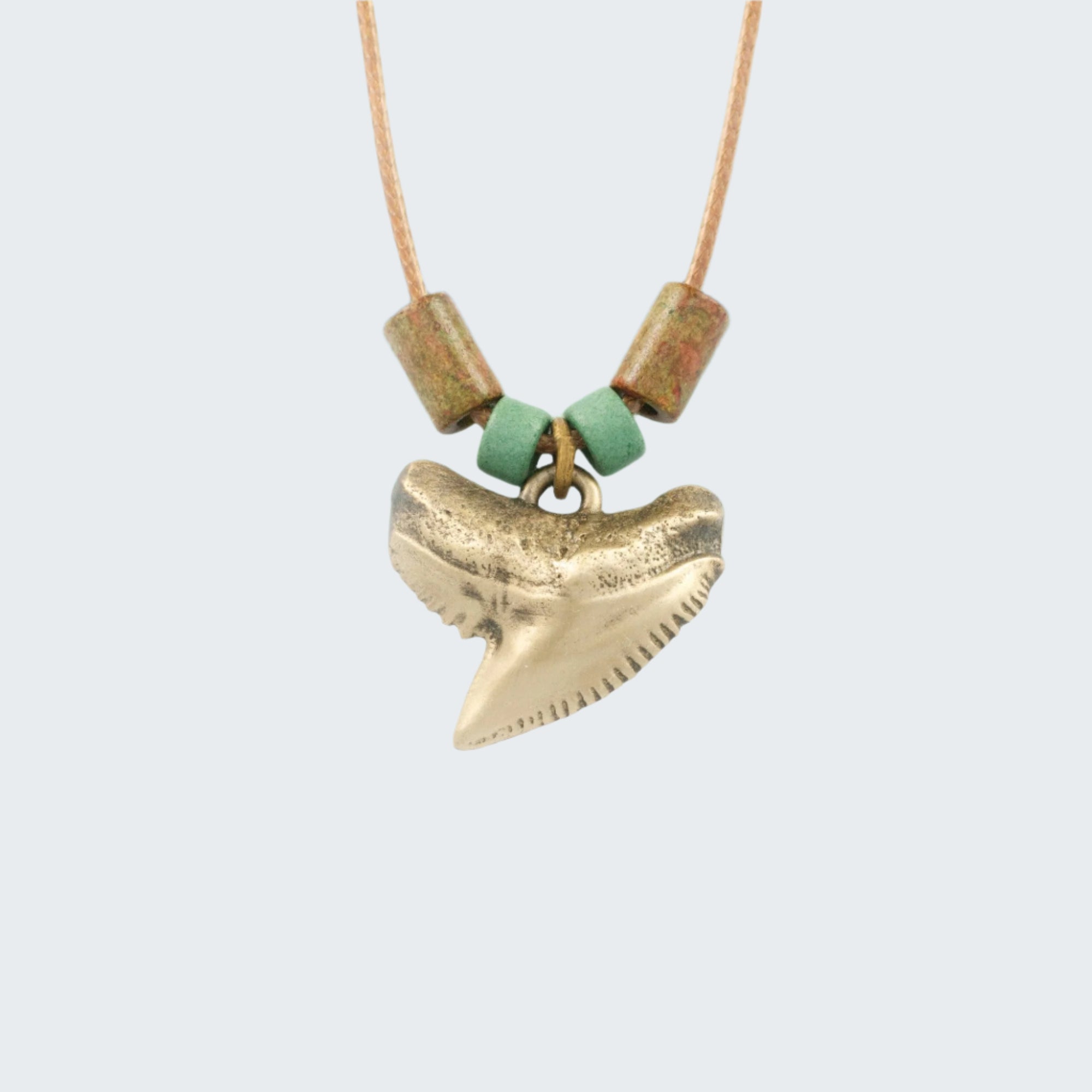 Bronze Shark Tooth Necklace for Men and Women