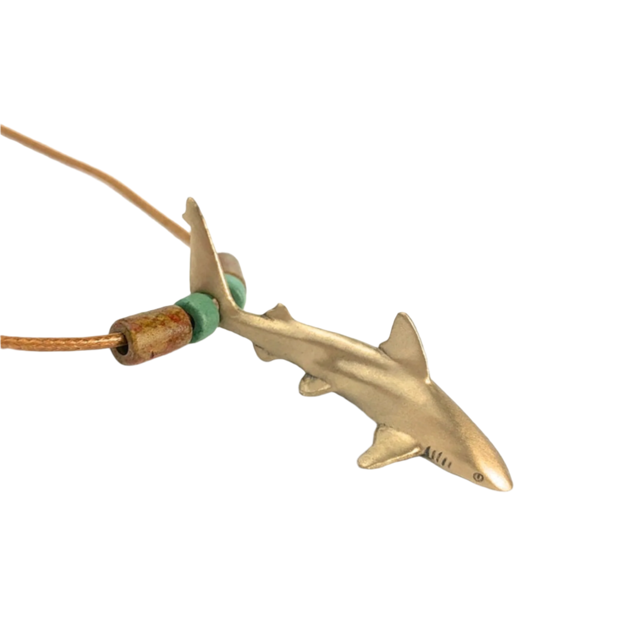 Shark Necklace for Men and Women Bronze