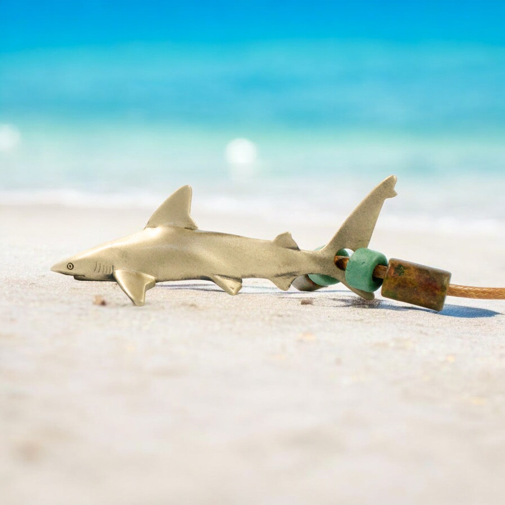 Shark Necklace for Men and Women Bronze