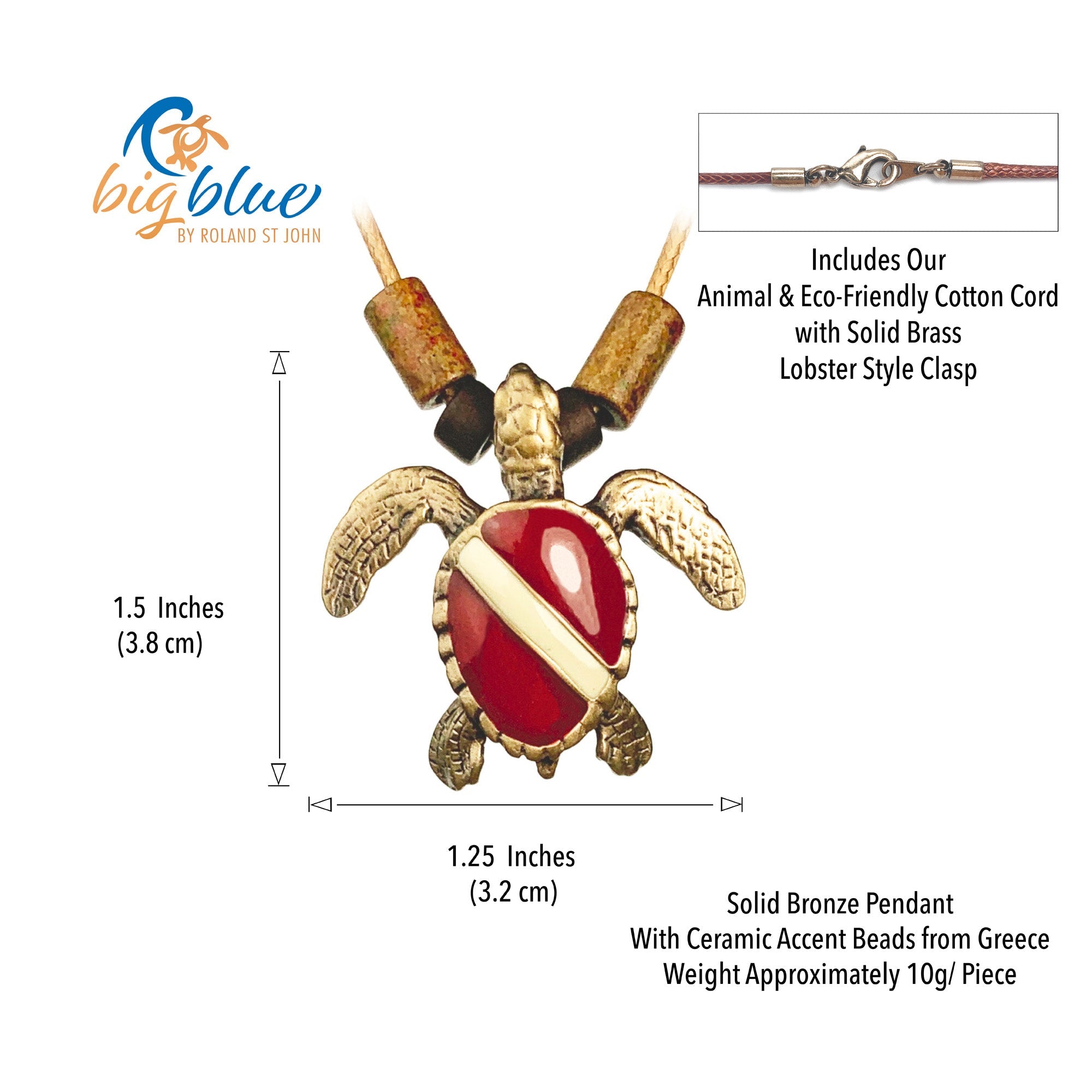 Dive Turtle Necklace for Men and Women