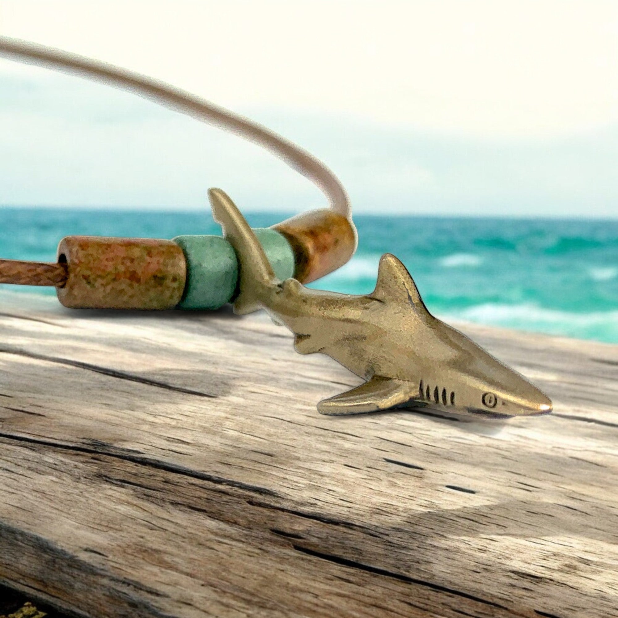 Shark Necklace for Men and Women Bronze