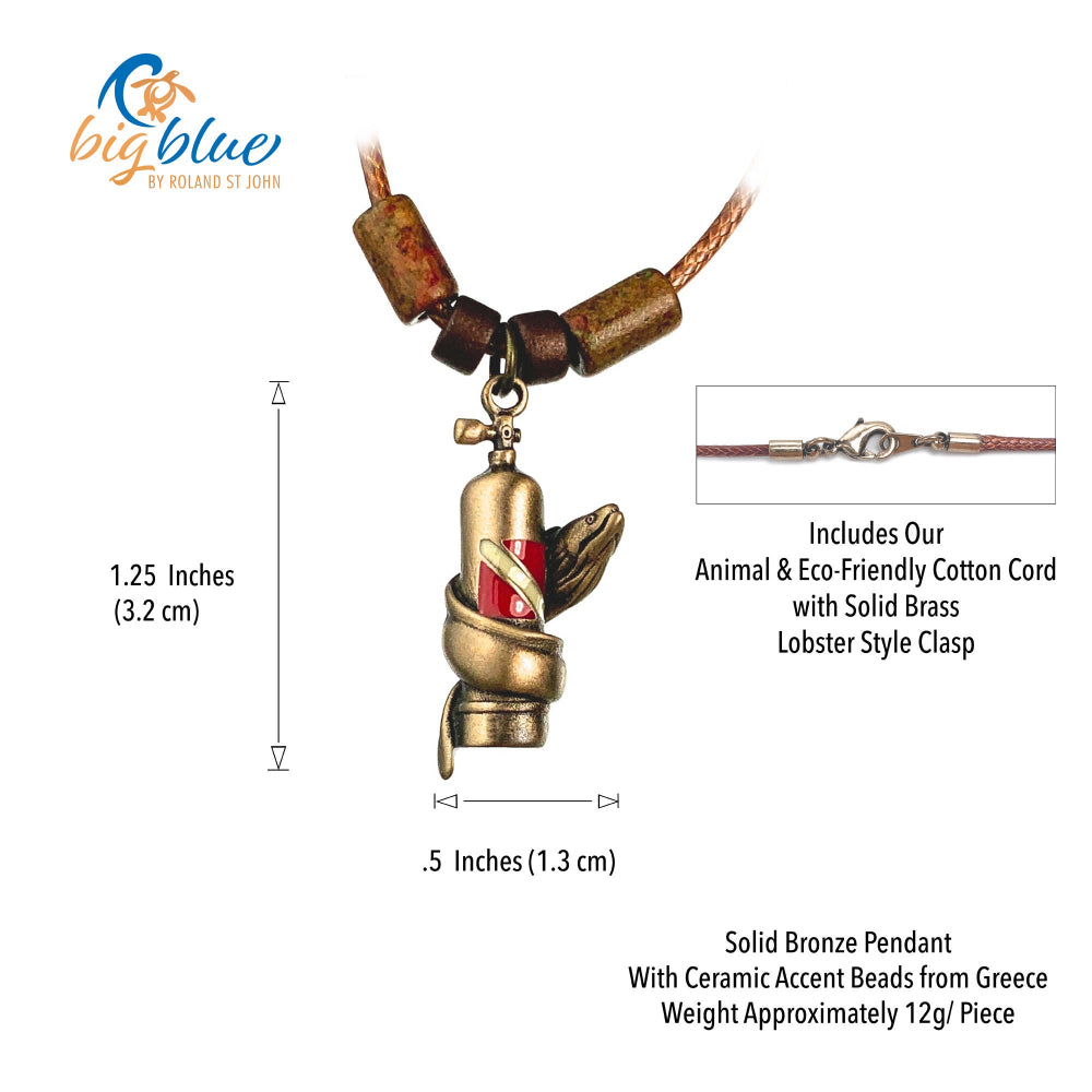 Moray Eel with Scuba Tank Necklaces