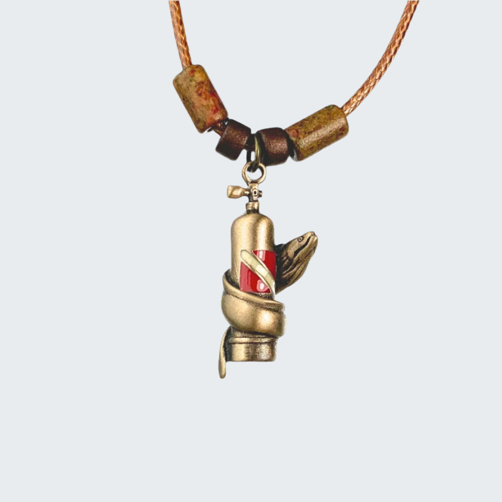 Moray Eel with Scuba Tank Necklaces
