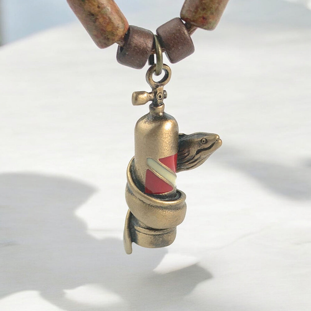 Moray Eel with Scuba Tank Necklaces
