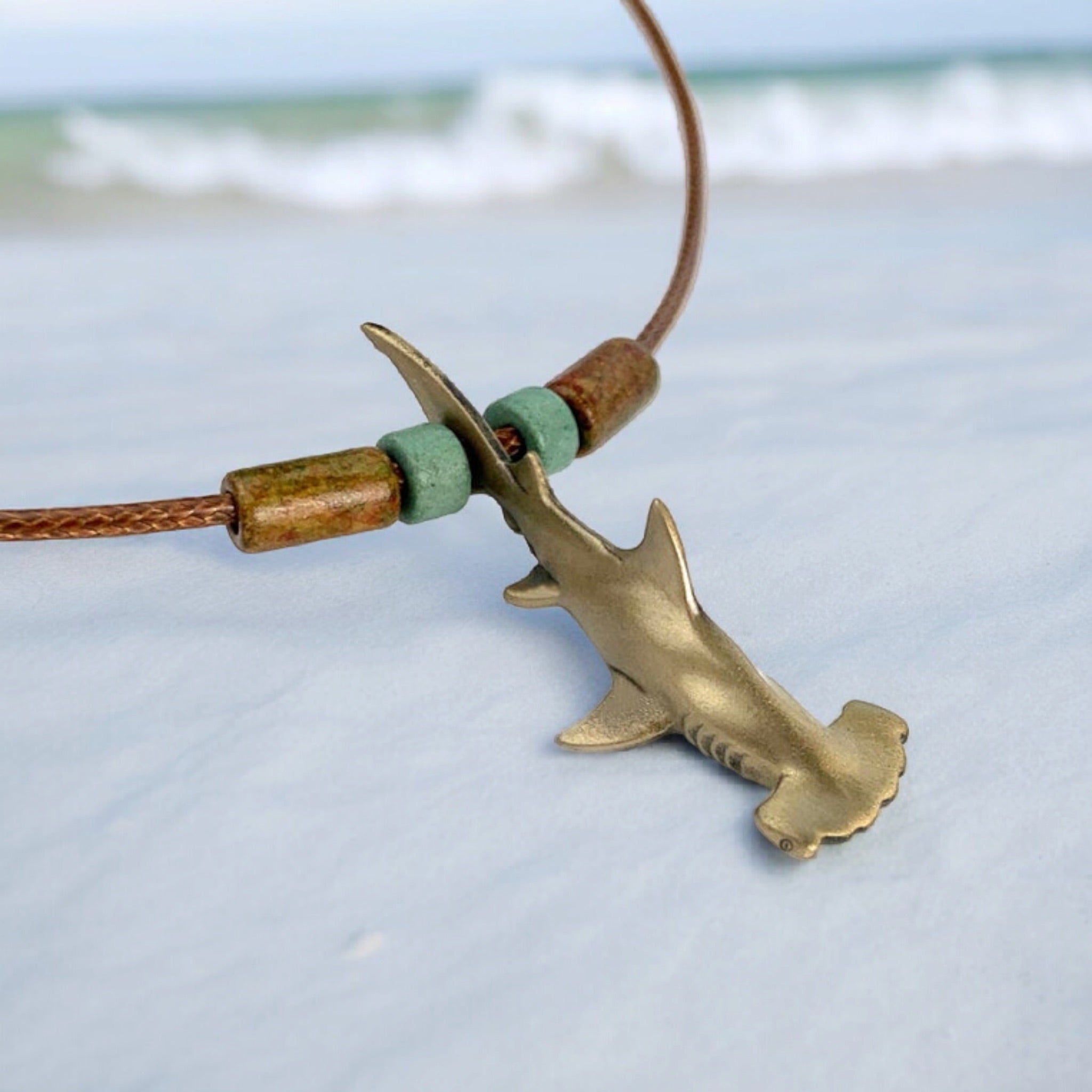 Bronze Hammerhead Shark Pendant for Men and Women