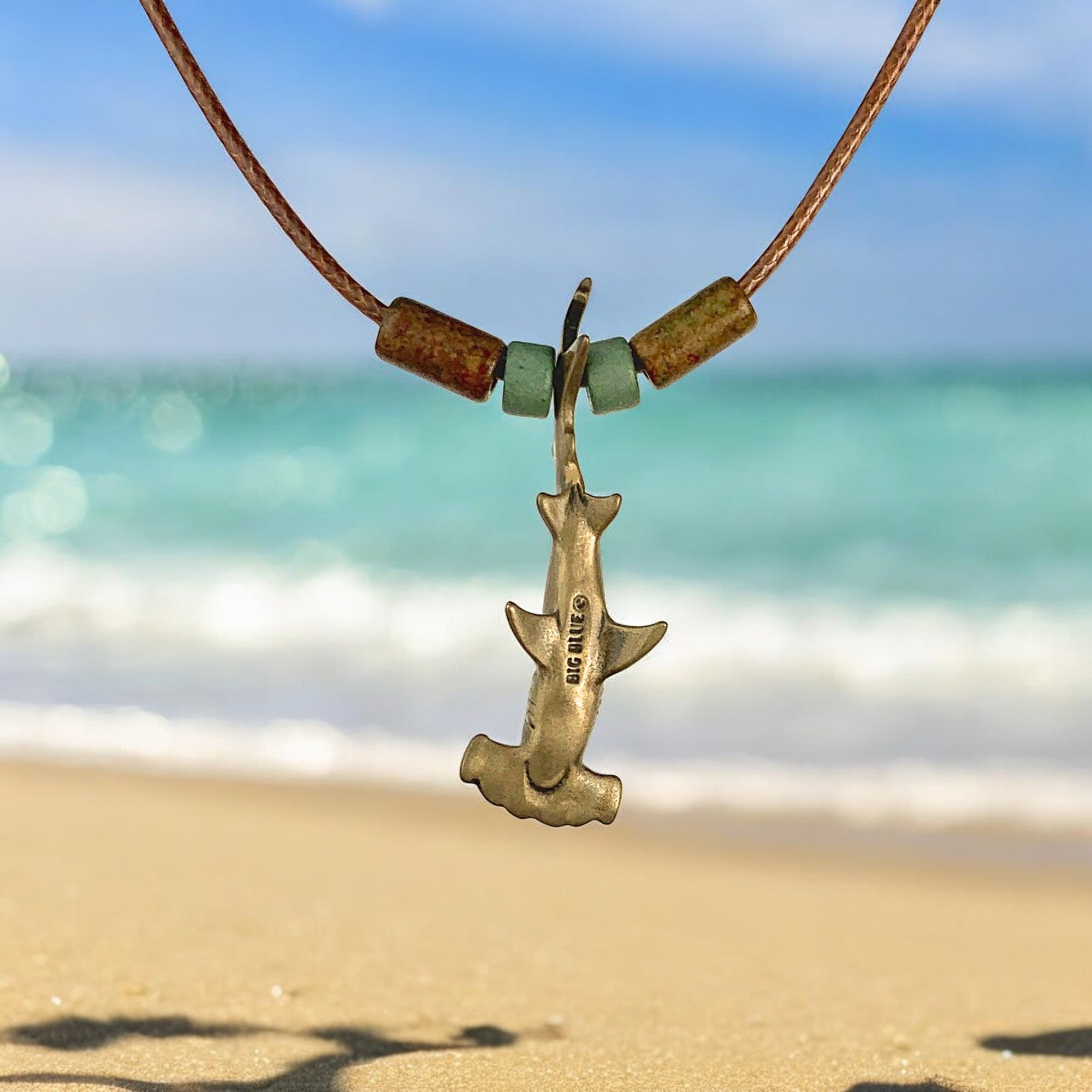 Bronze Hammerhead Shark Pendant for Men and Women