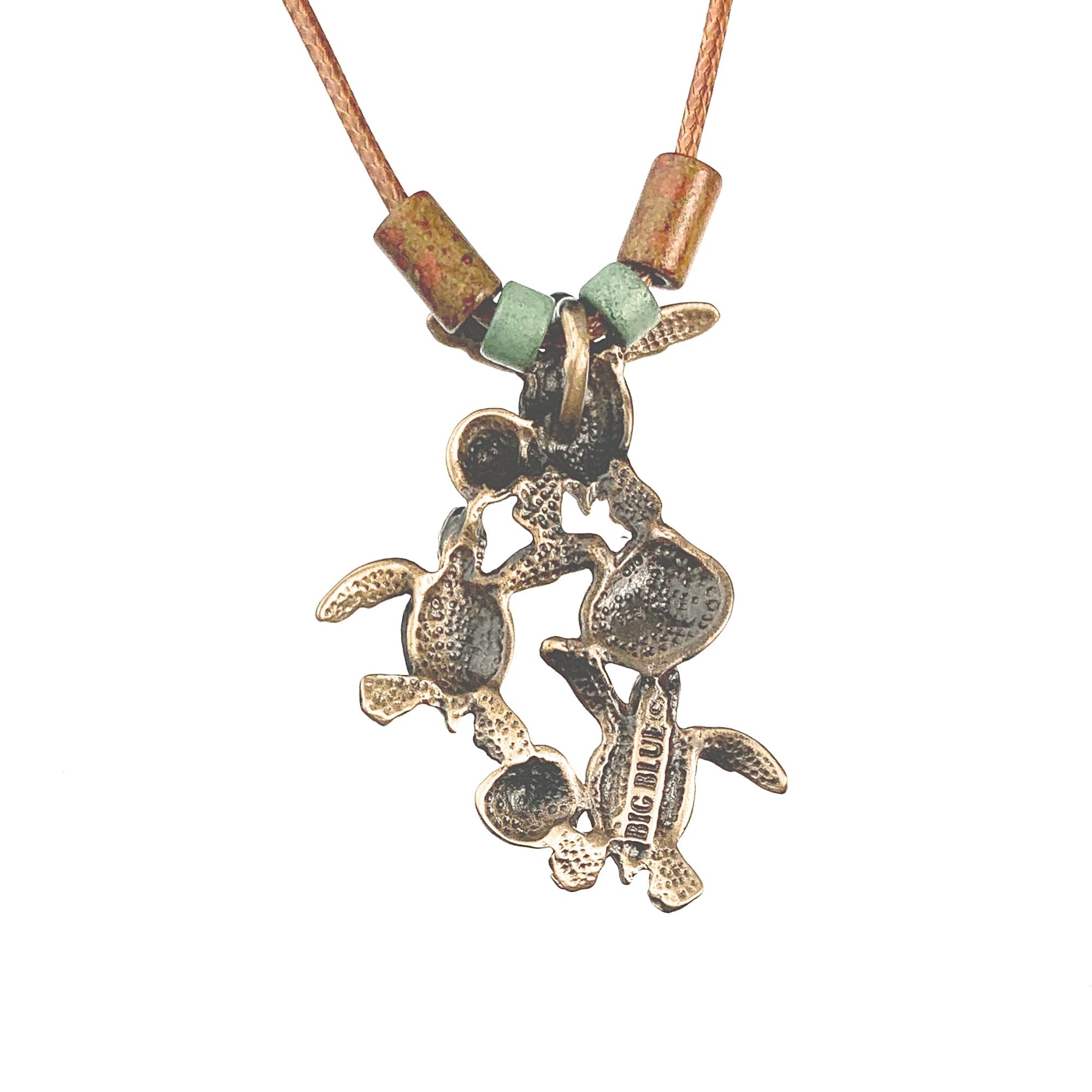 Turtle Necklace for Women Antique Bronze