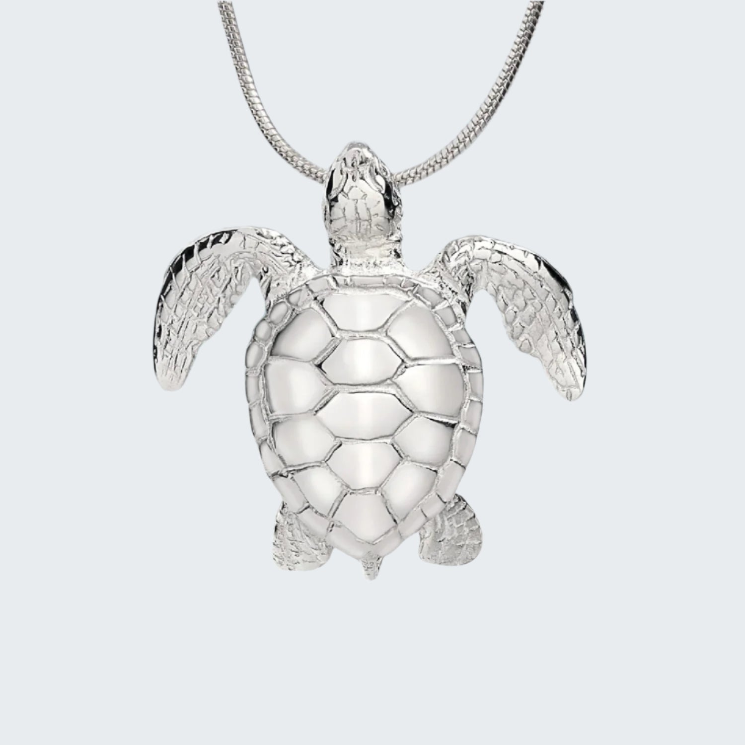 Sea Turtle Necklace Sterling Silver Pendant