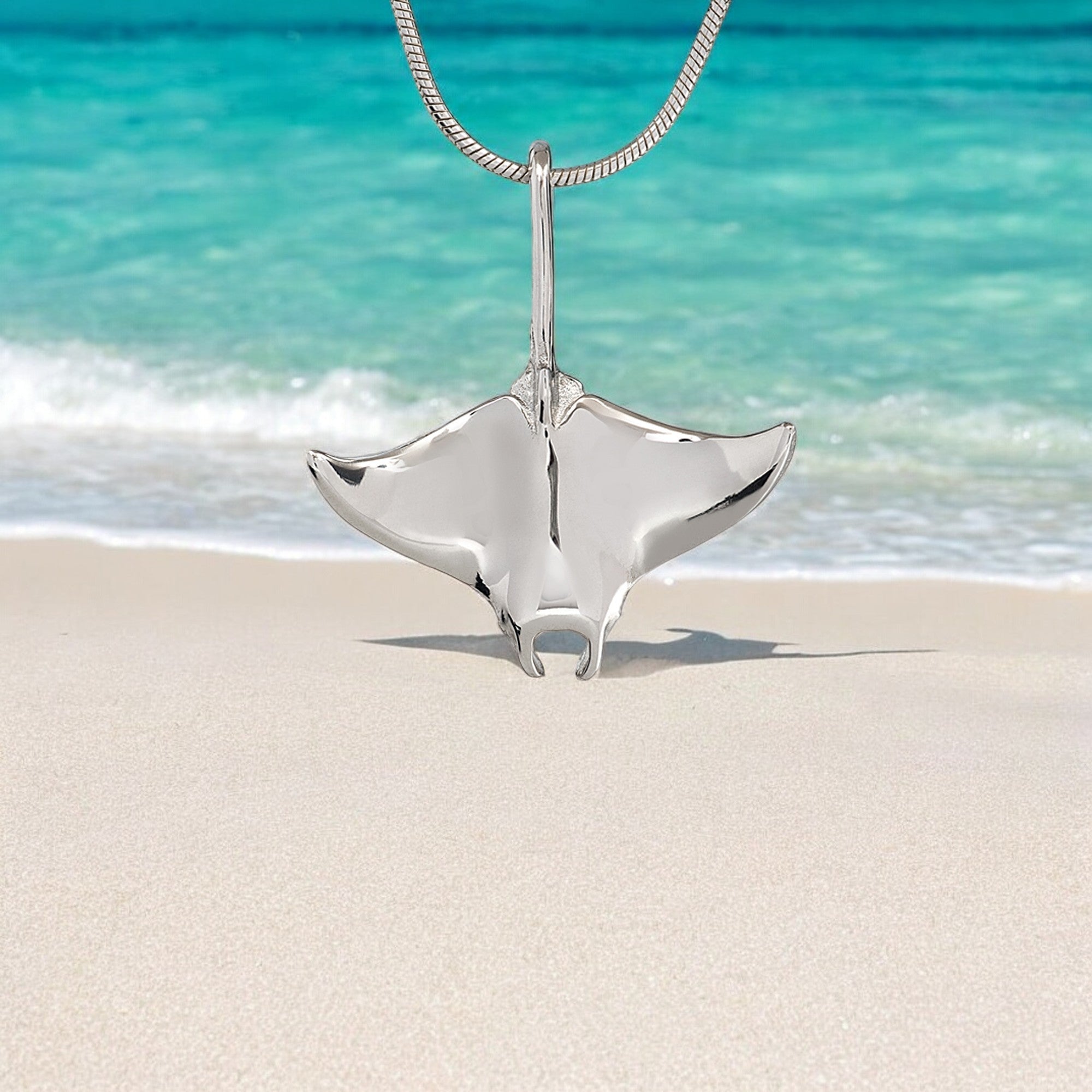 Stingray Necklace Sterling Silver