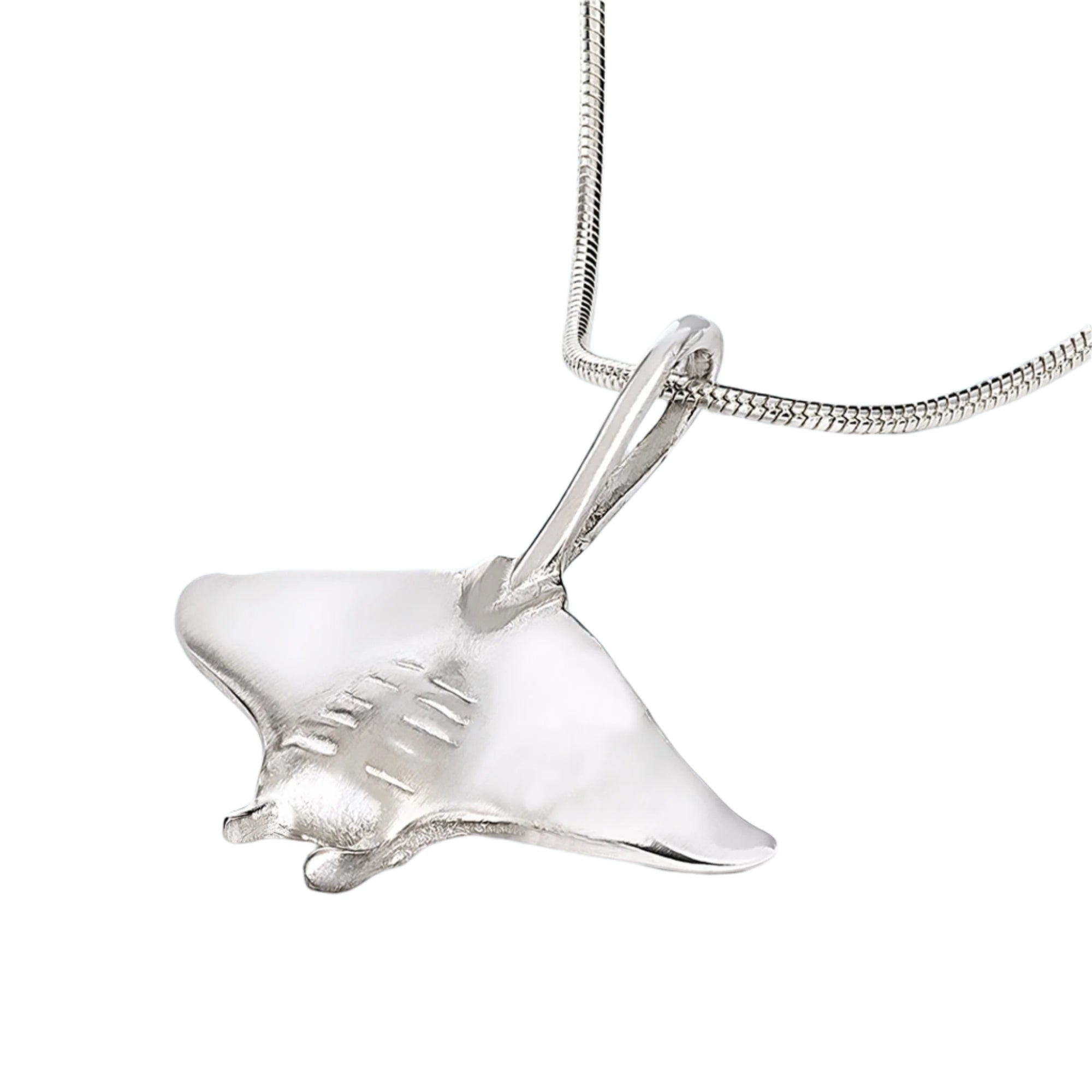 Stingray Necklace Sterling Silver