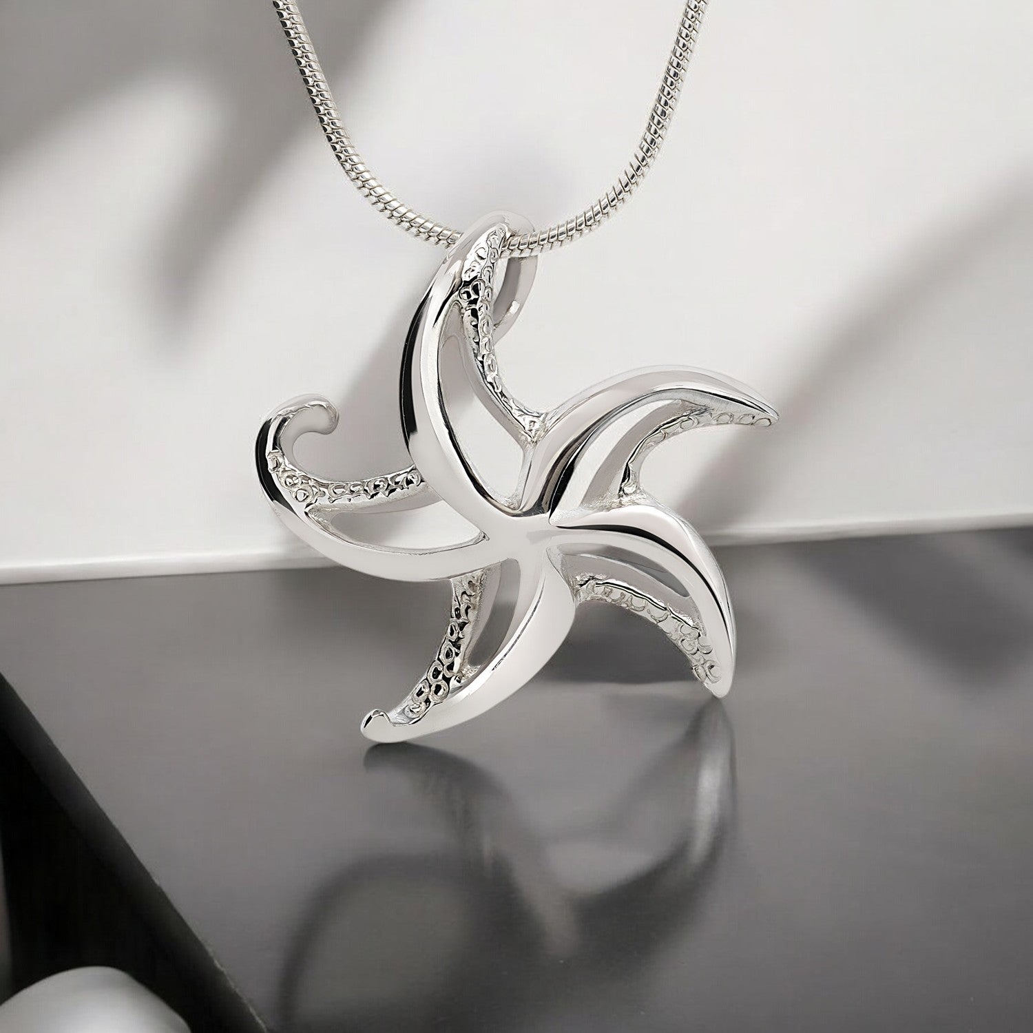 Starfish Necklace Sterling Silver for Women