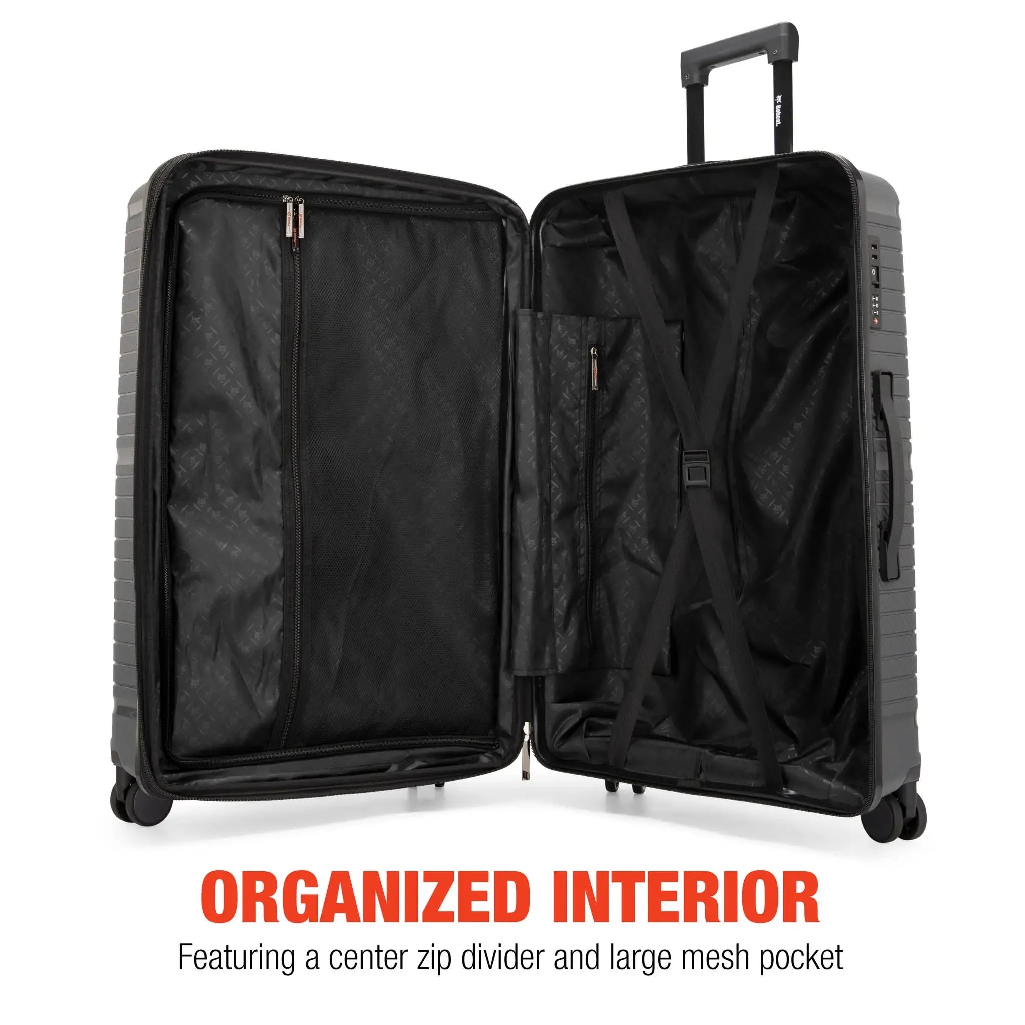 Trencher Three Piece Expandable Tough Luggage Set