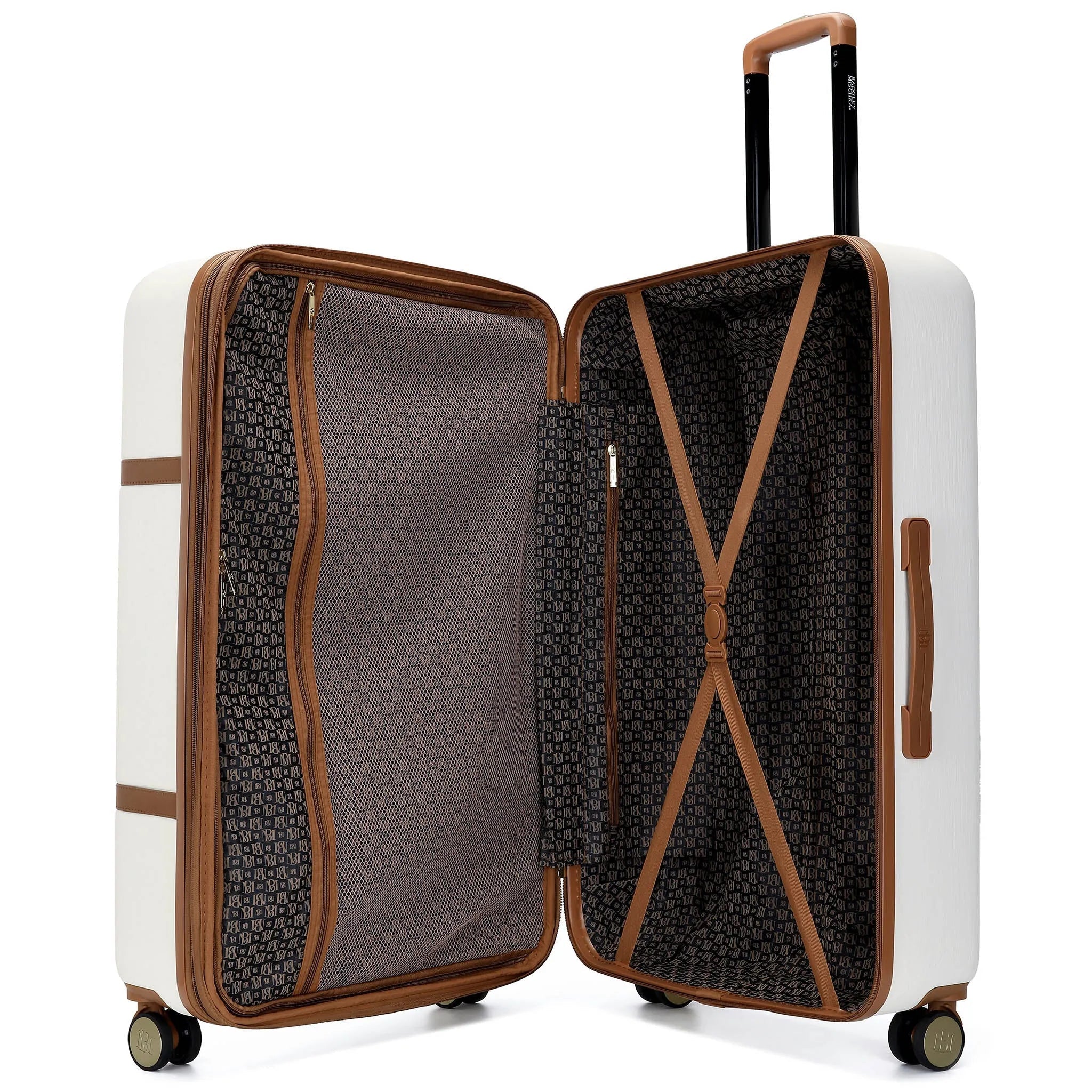Grace Three Piece Expandable Retro Luggage Set