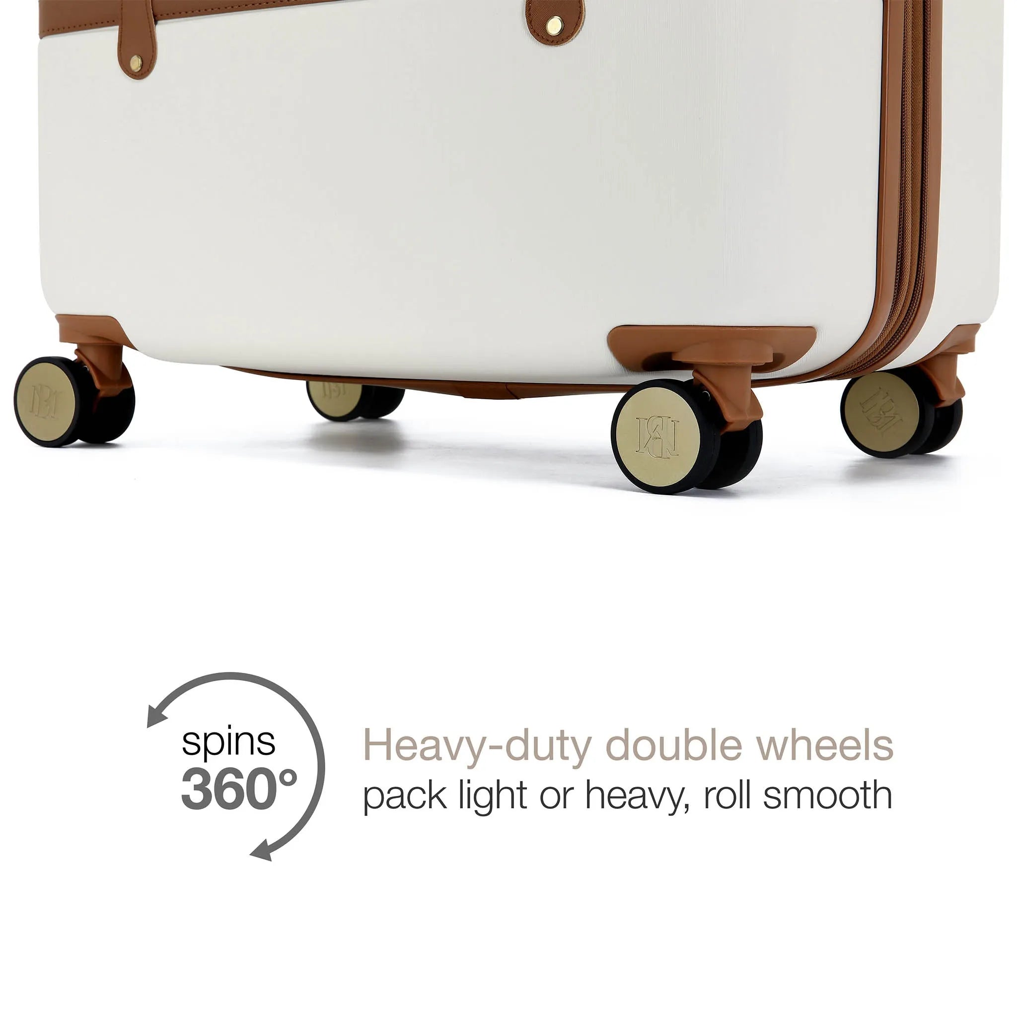 Grace Three Piece Expandable Retro Luggage Set