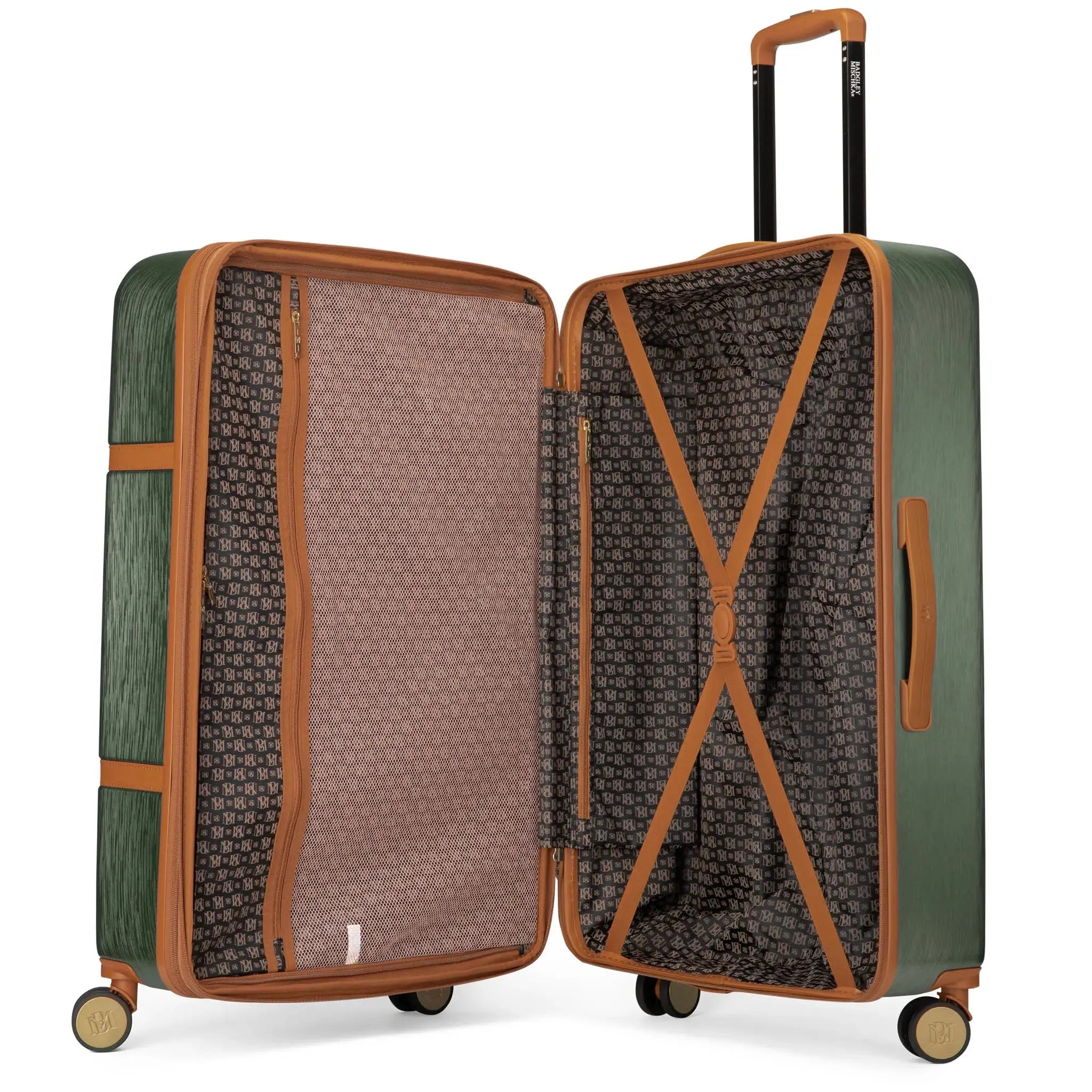 Grace Three Piece Expandable Retro Luggage Set
