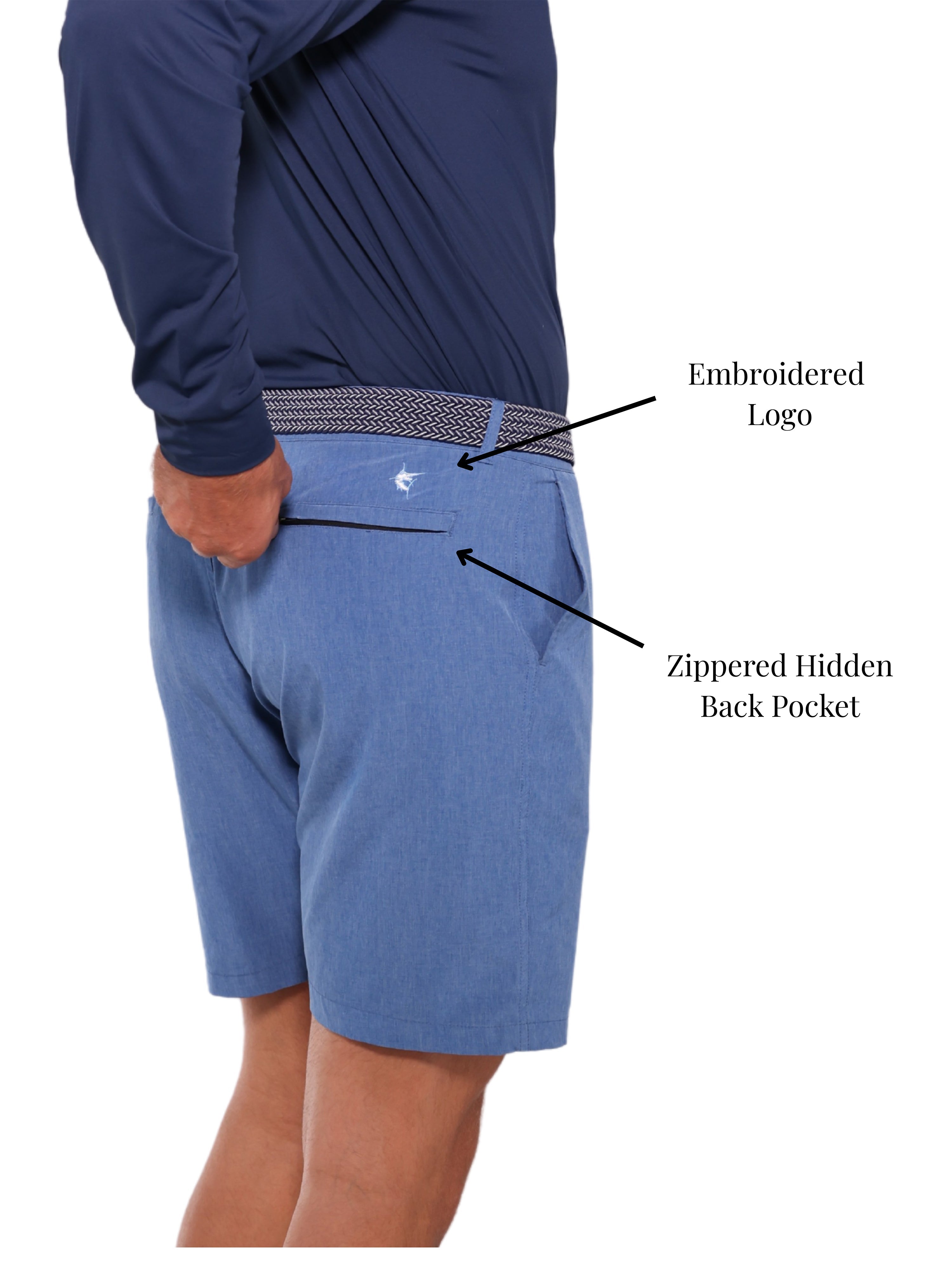 White Water Life Tan Bayport Grey Shorts