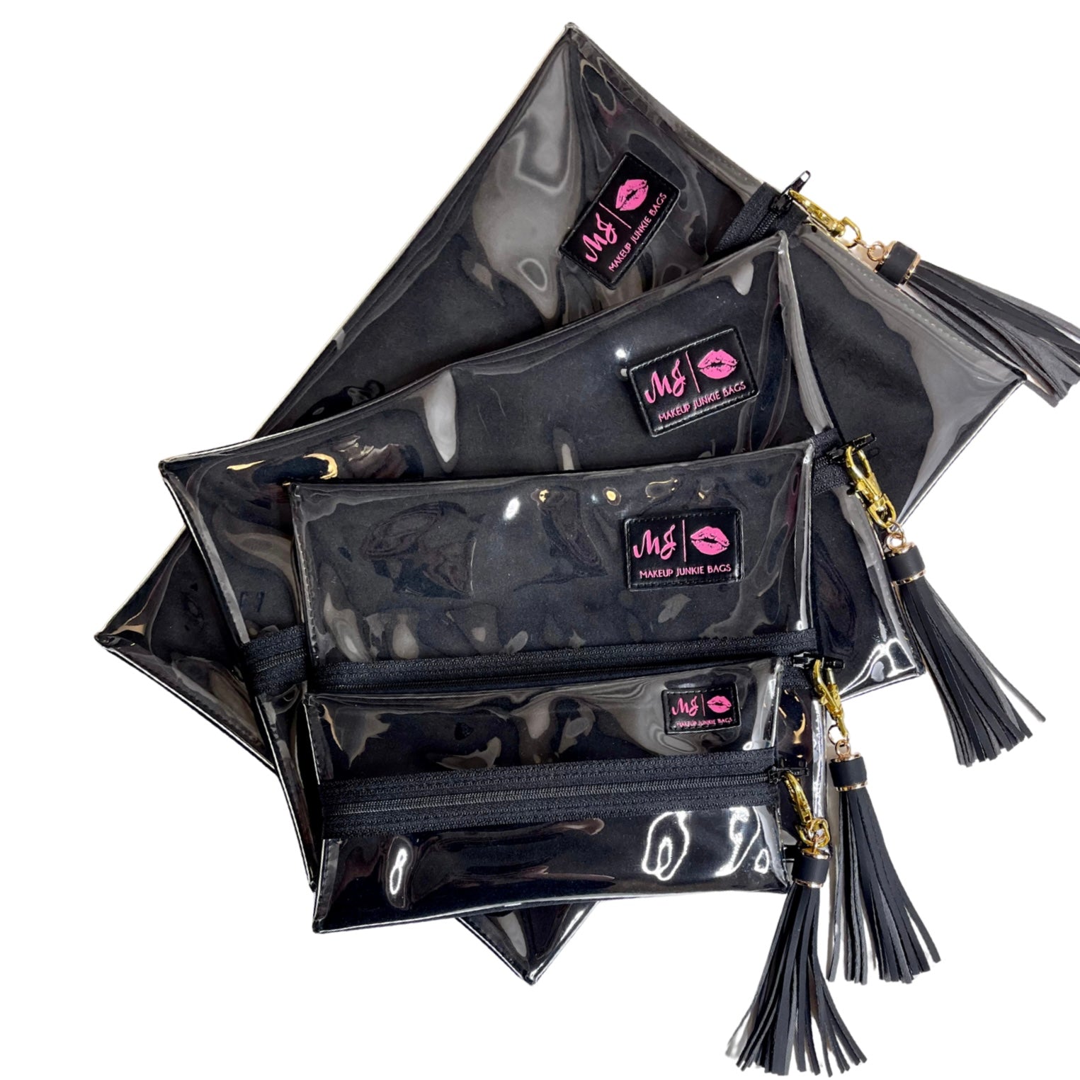 Audrey Hepburn Clear Top Makeup Junkie Bag