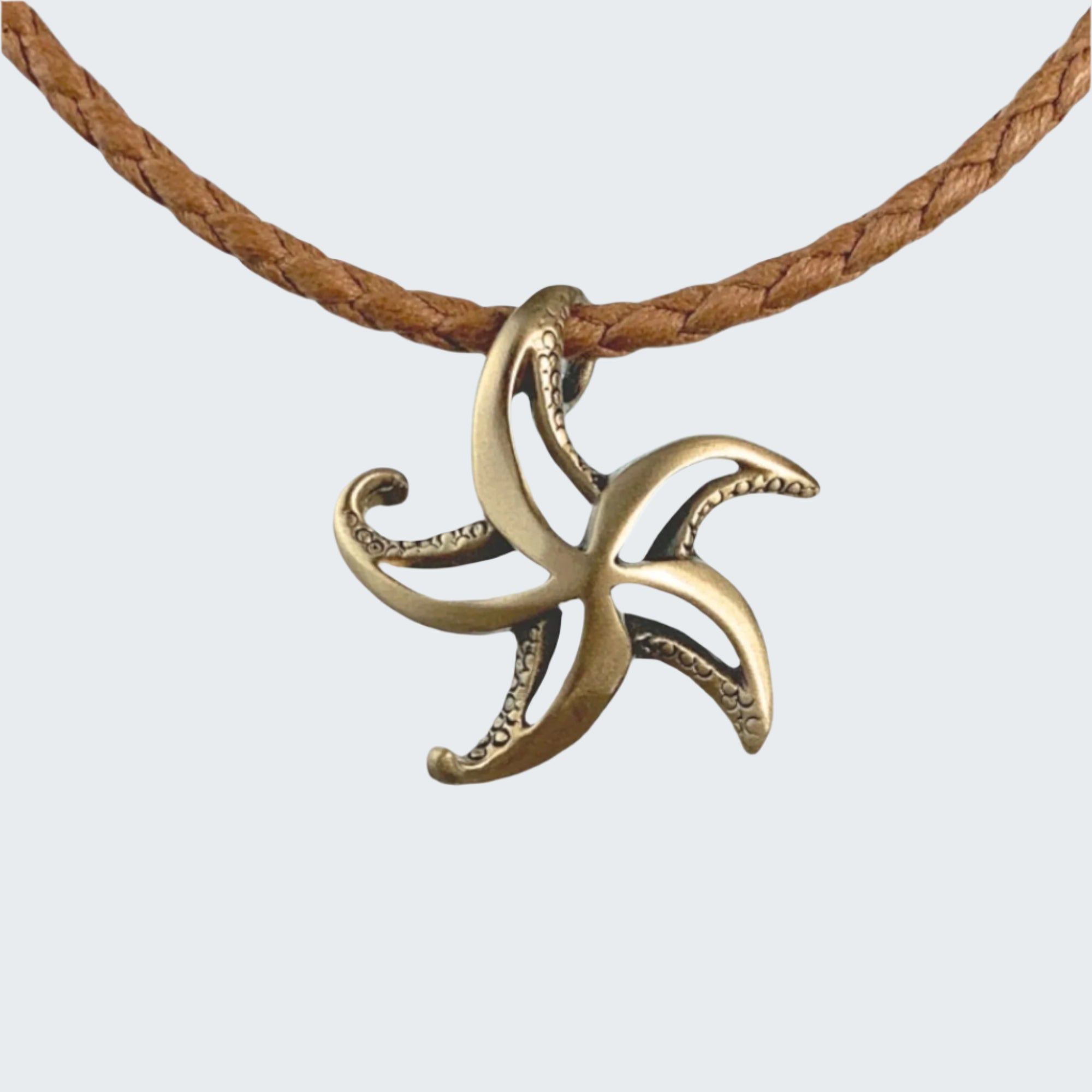 Starfish Necklace for Women Bronze