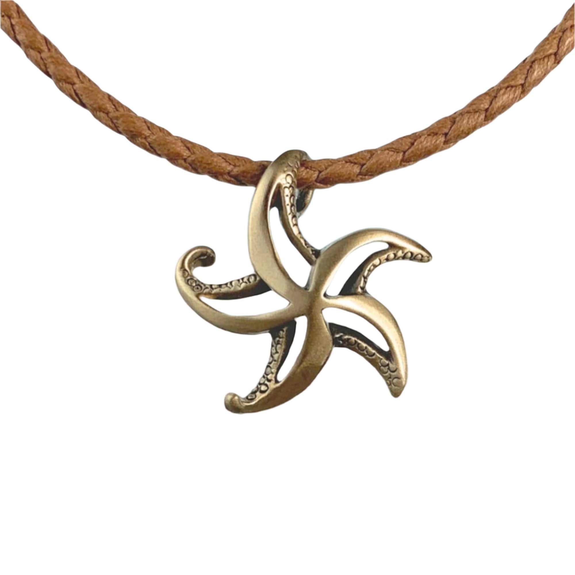 Starfish Necklace for Women Bronze