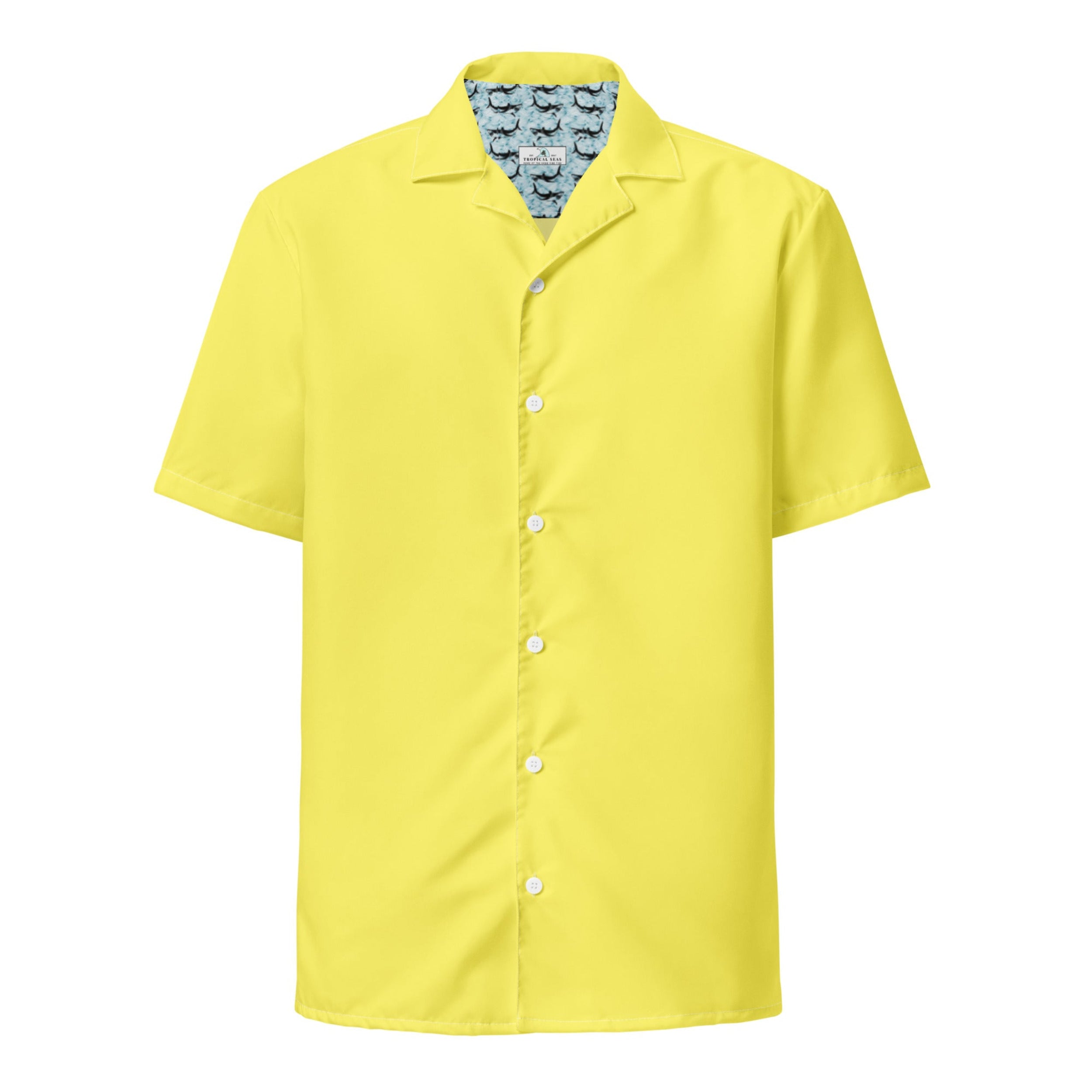 Labelless Banana Yellow Button Down Camp Shirt