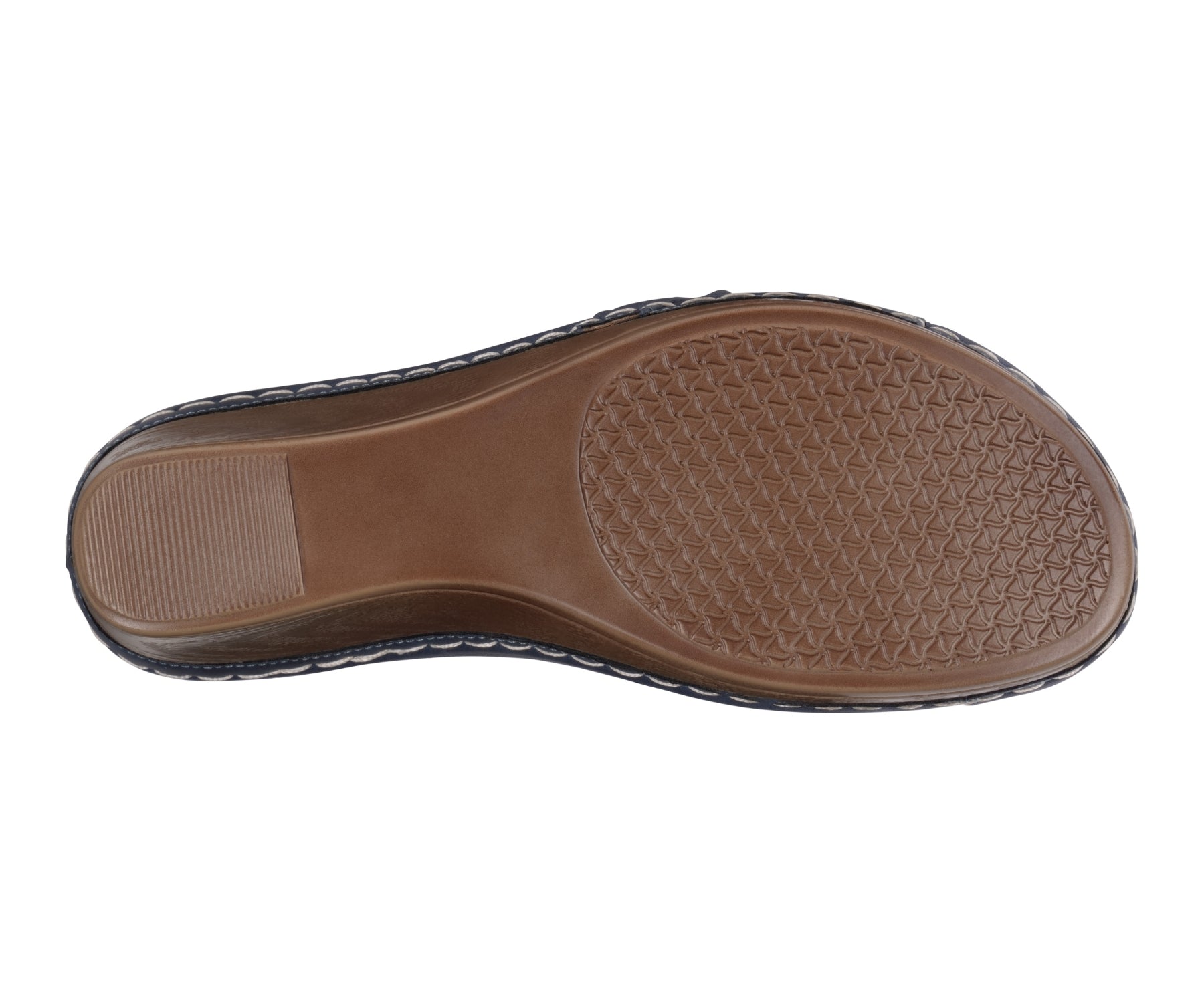 Brown shoe sole on a white background