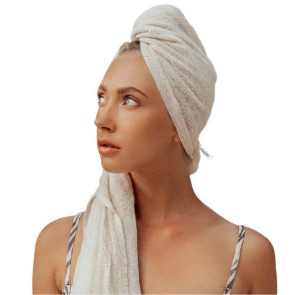 Blanco Hand-Loomed Raw Cotton Scarf