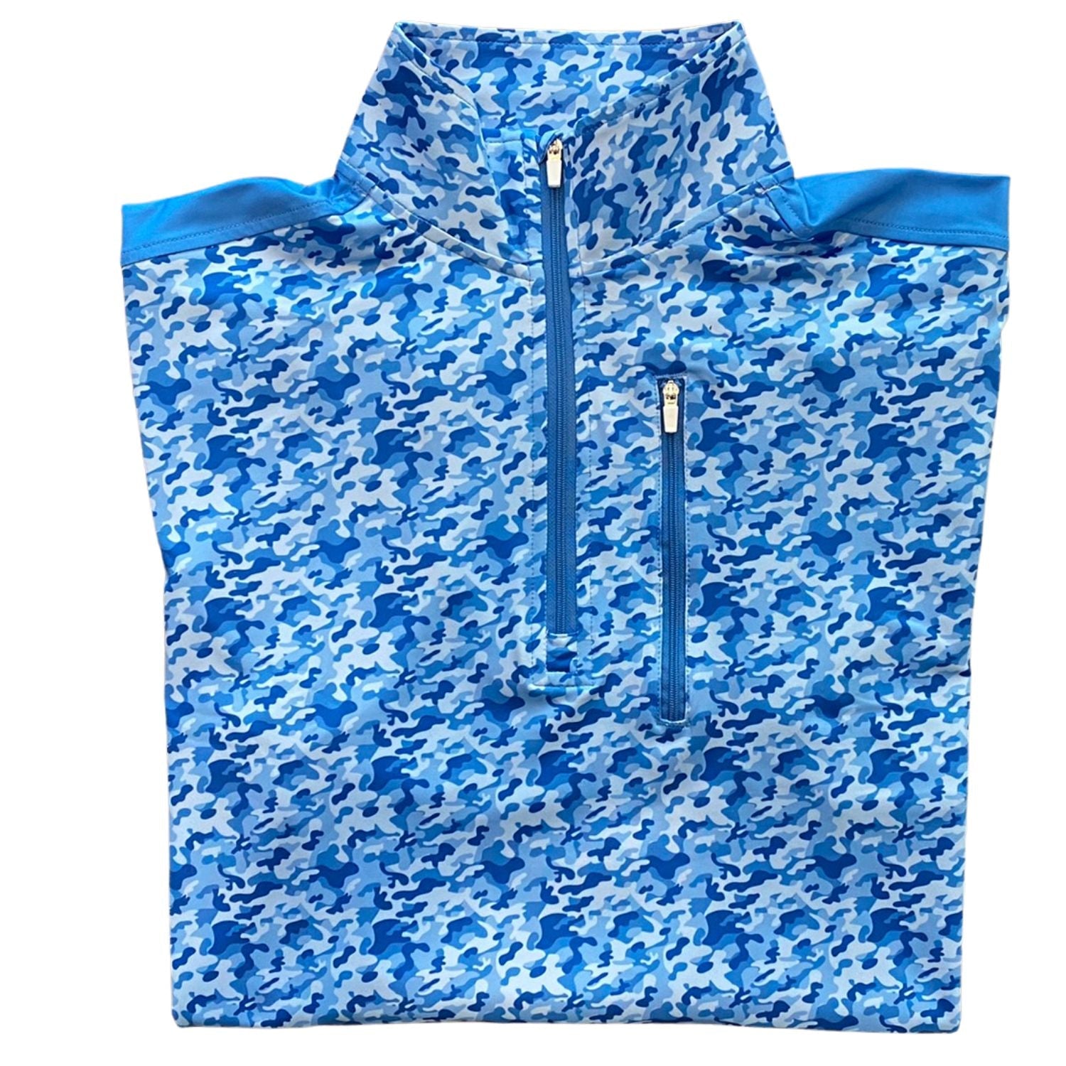 Blue Camo Quarter Zip