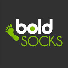 Logo of Bold Socks on a black background