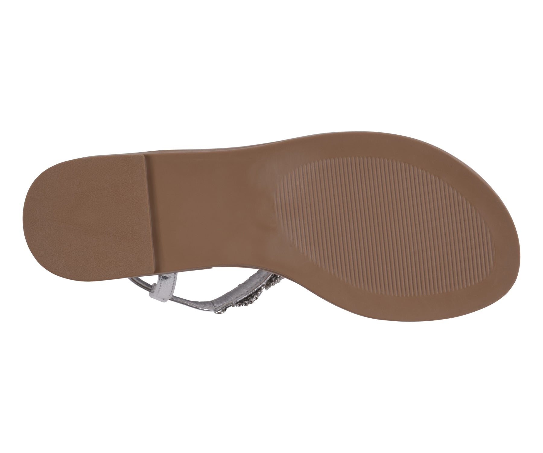 Brown sandal sole on a white background