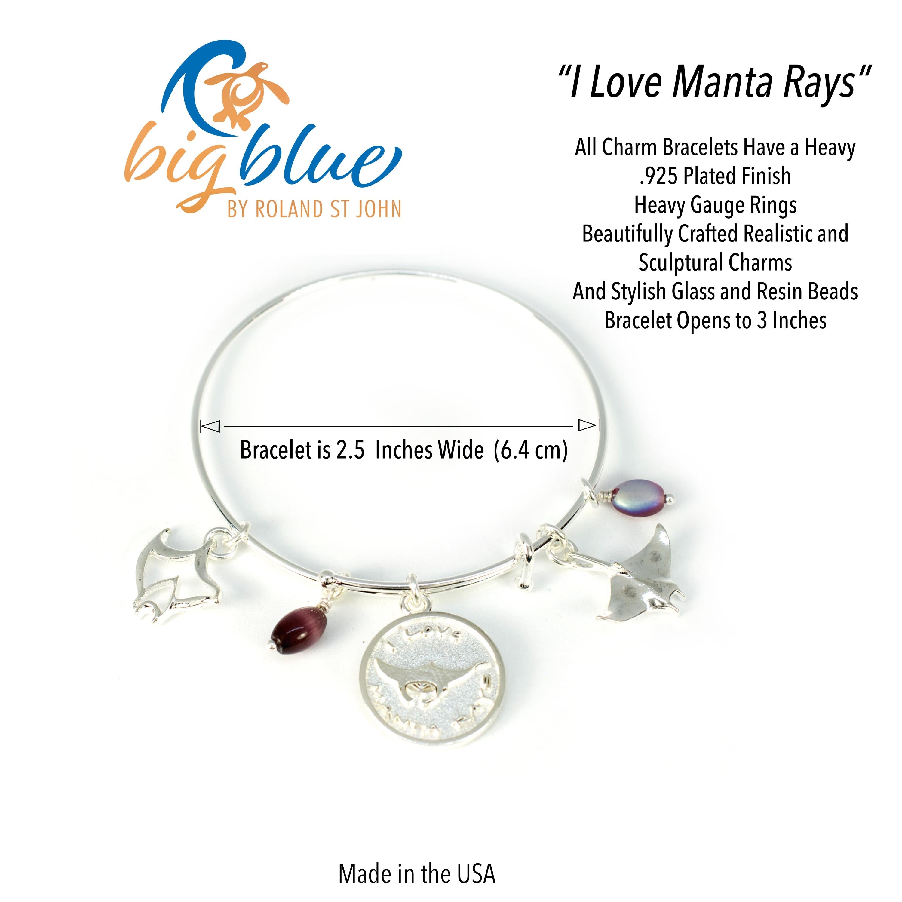 Expandable Bracelet with Stingray