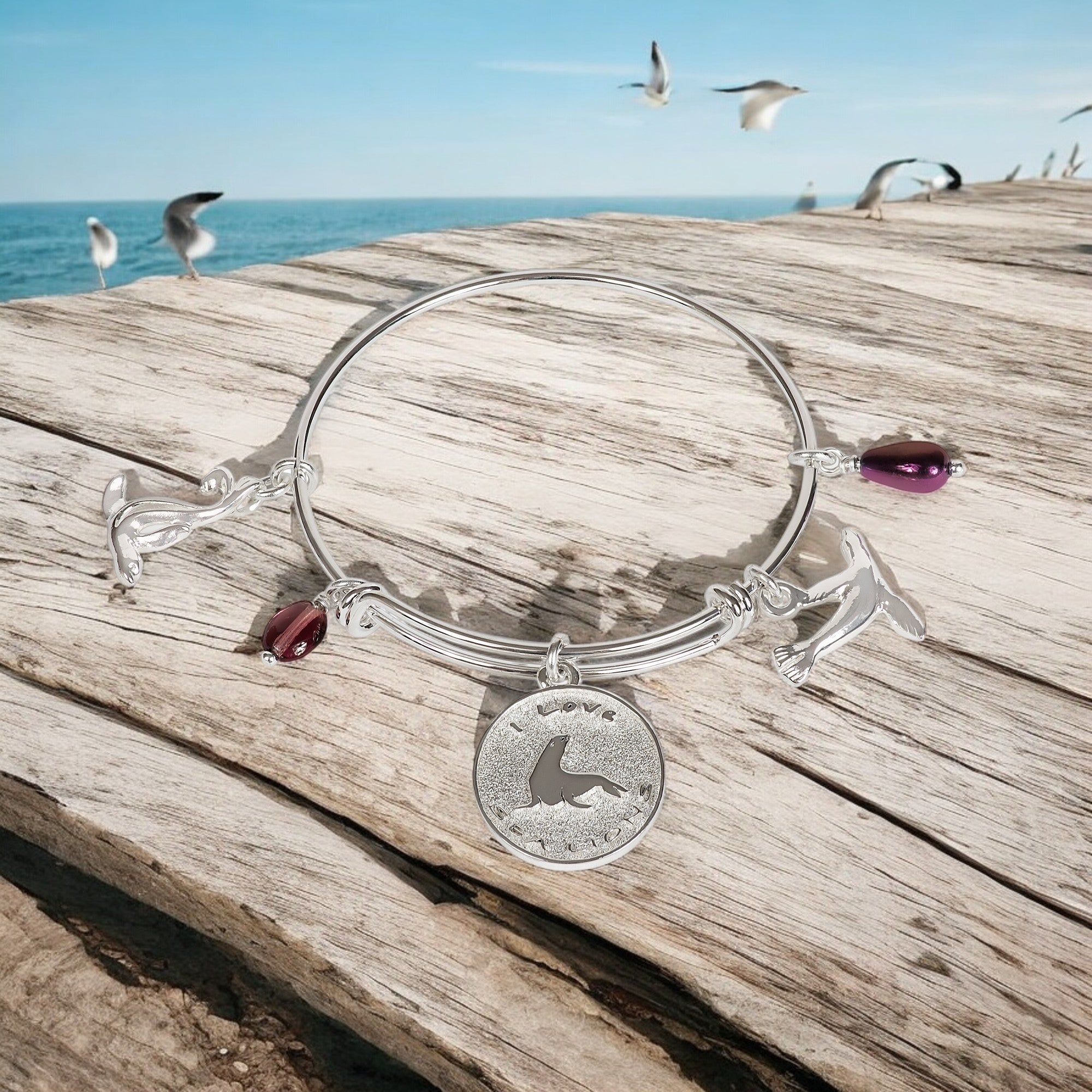 Sea Lion Bangle Bracelet
