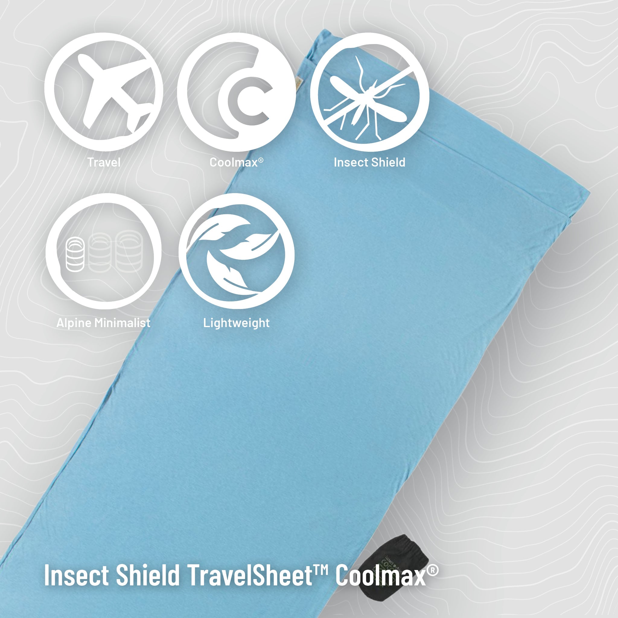 COCOON Insect Shield® TravelSheet™ COOLMAX®
