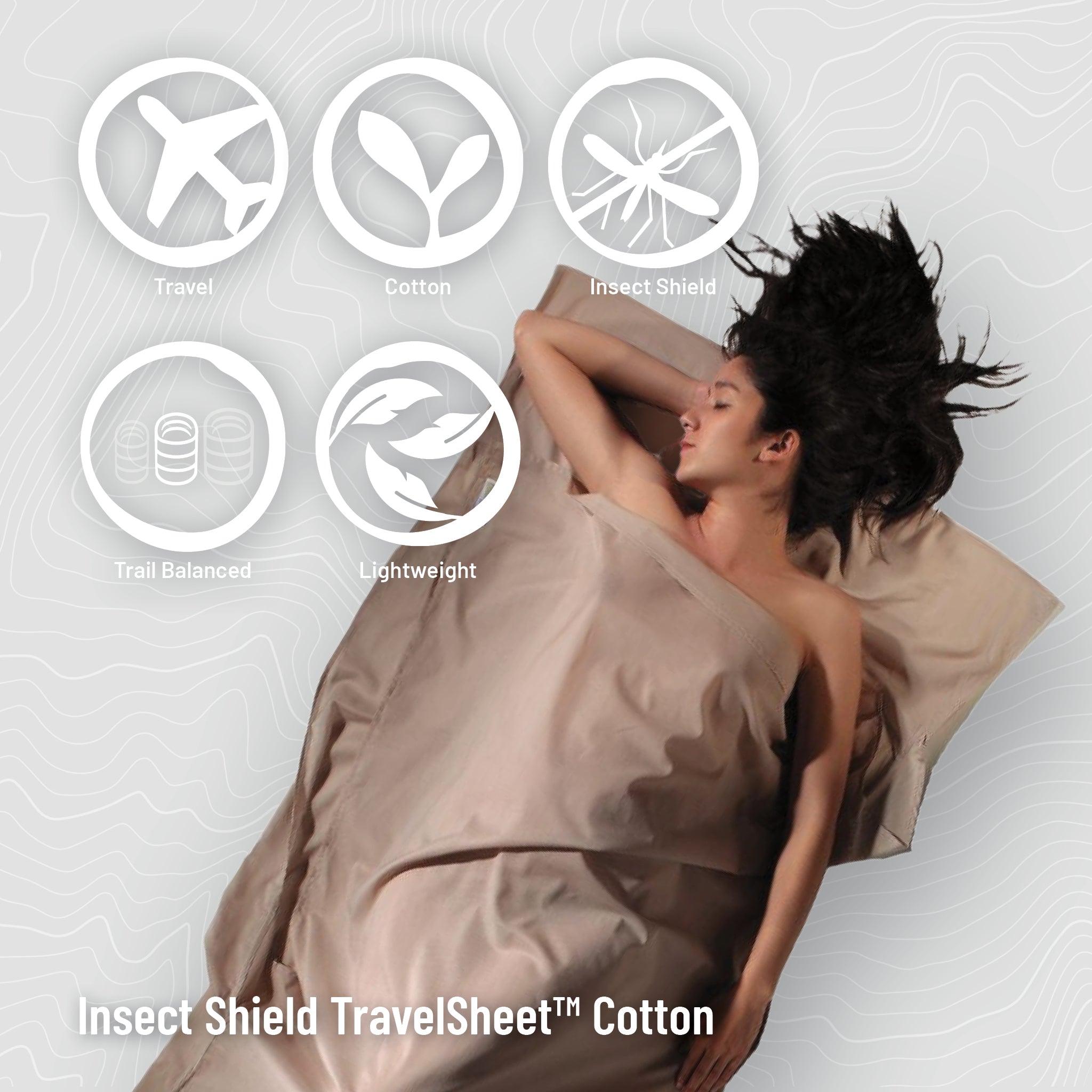 COCOON Insect Shield® TravelSheet™ Cotton